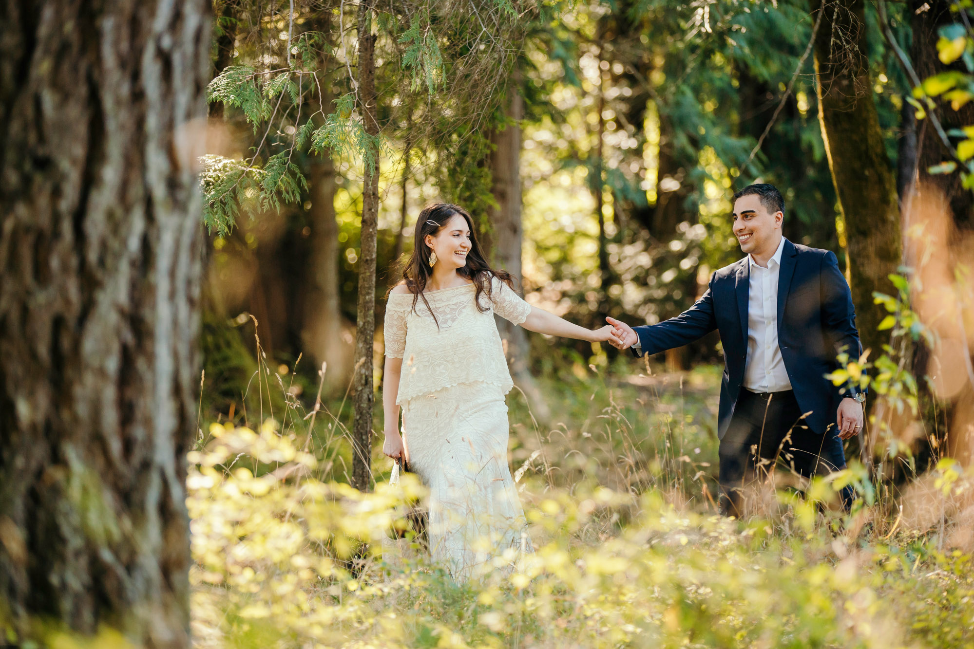 Snoqualmie Falls elopement by Seattle Wedding Photographer James Thomas Long Photography