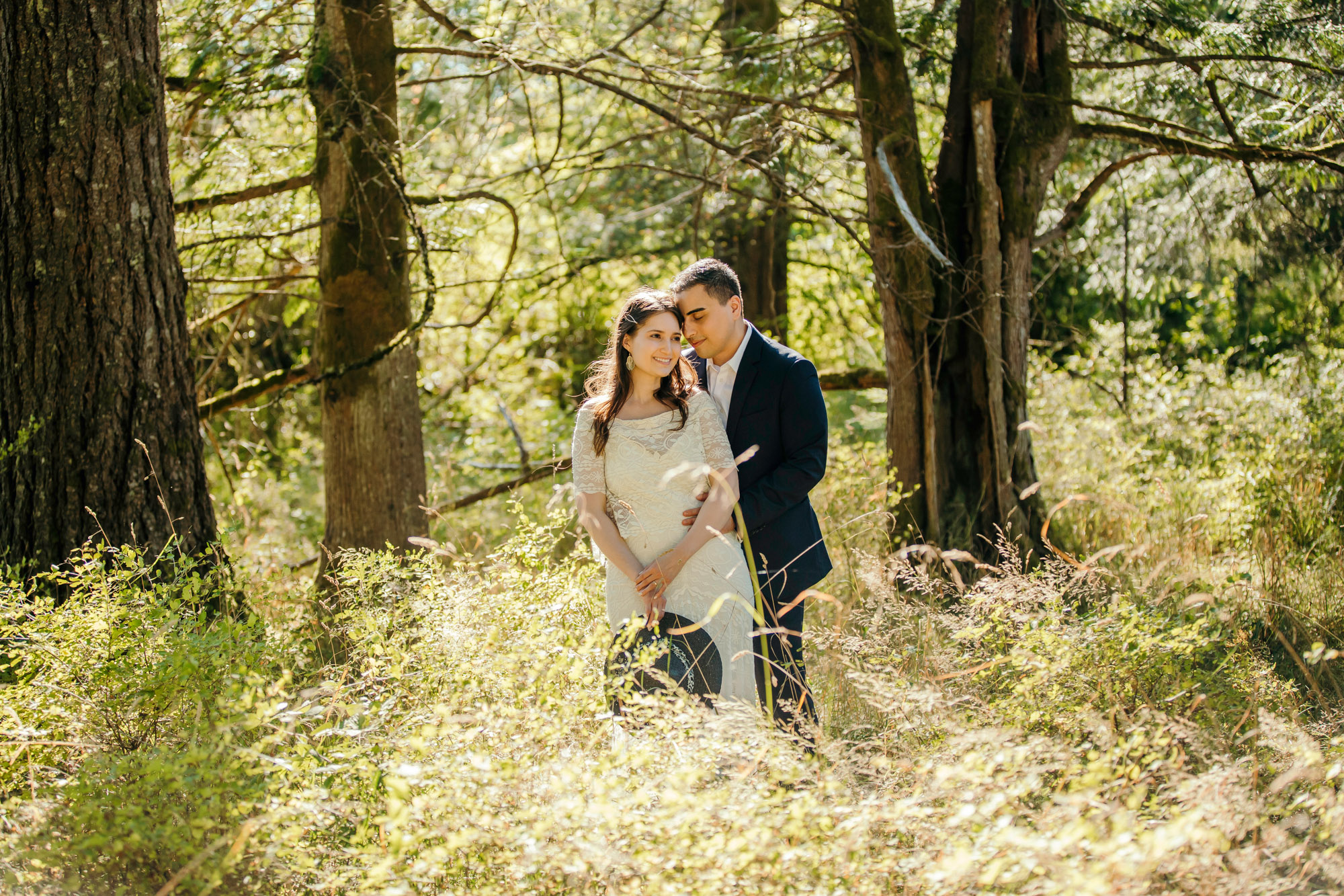 Snoqualmie Falls elopement by Seattle Wedding Photographer James Thomas Long Photography