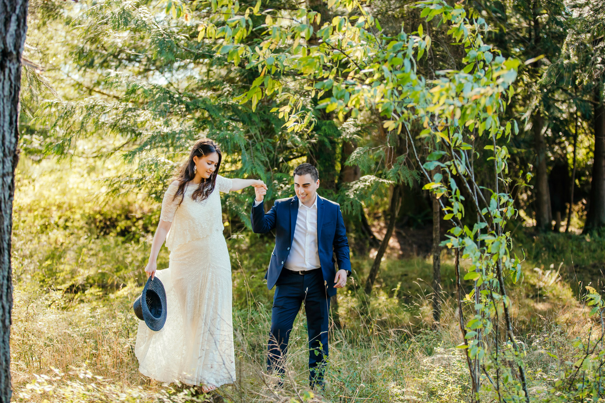 Snoqualmie Falls elopement by Seattle Wedding Photographer James Thomas Long Photography