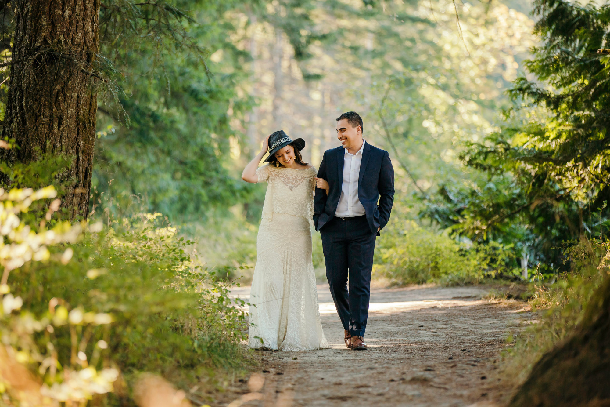 Snoqualmie Falls elopement by Seattle Wedding Photographer James Thomas Long Photography