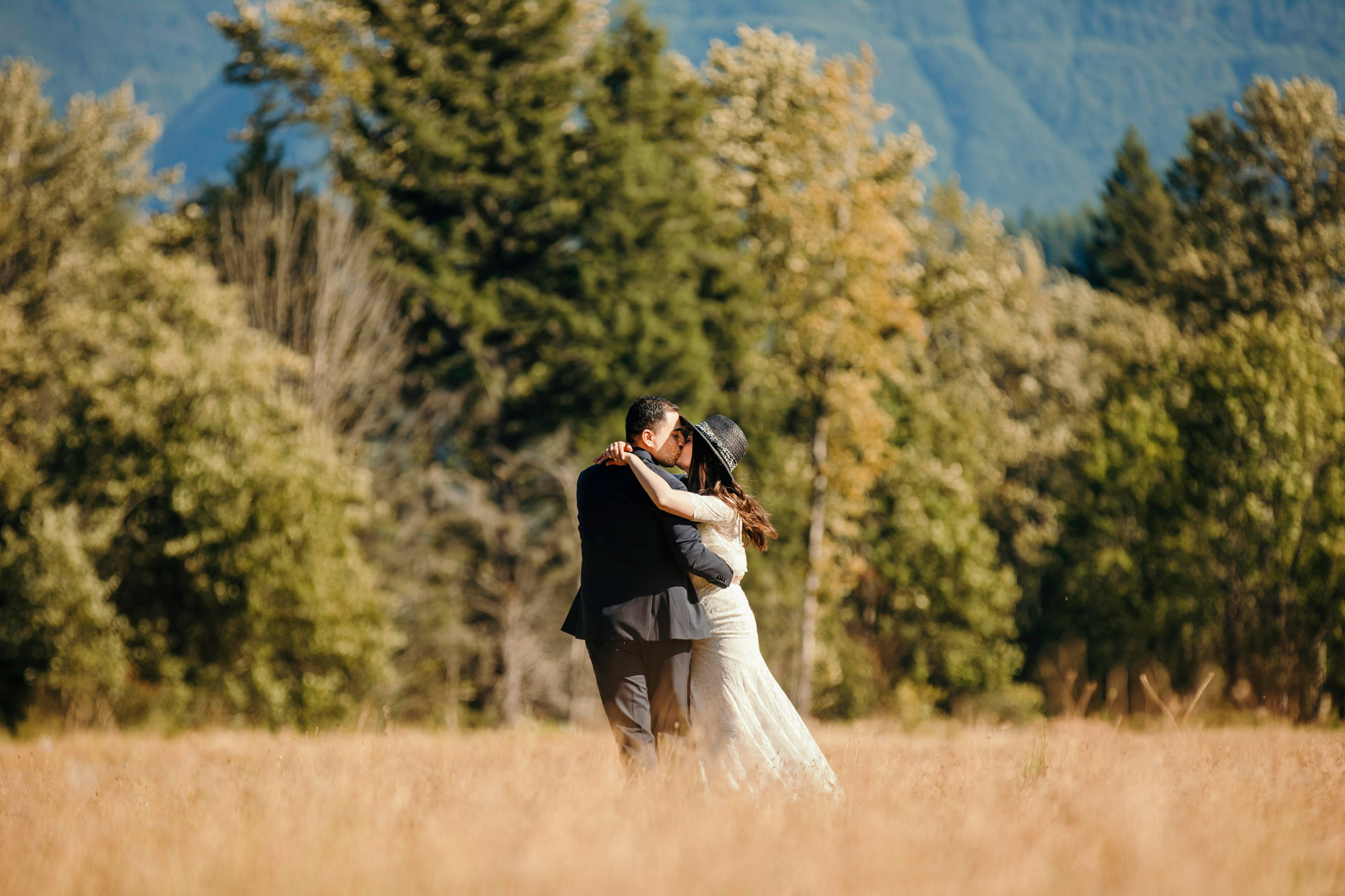 Snoqualmie Falls elopement by Seattle Wedding Photographer James Thomas Long Photography