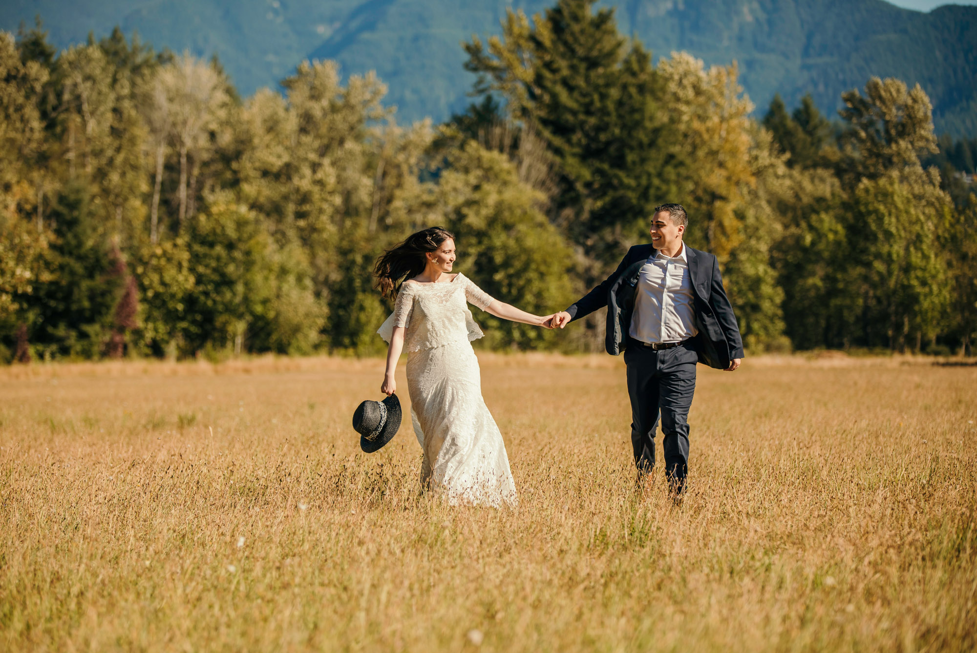 Snoqualmie Falls elopement by Seattle Wedding Photographer James Thomas Long Photography