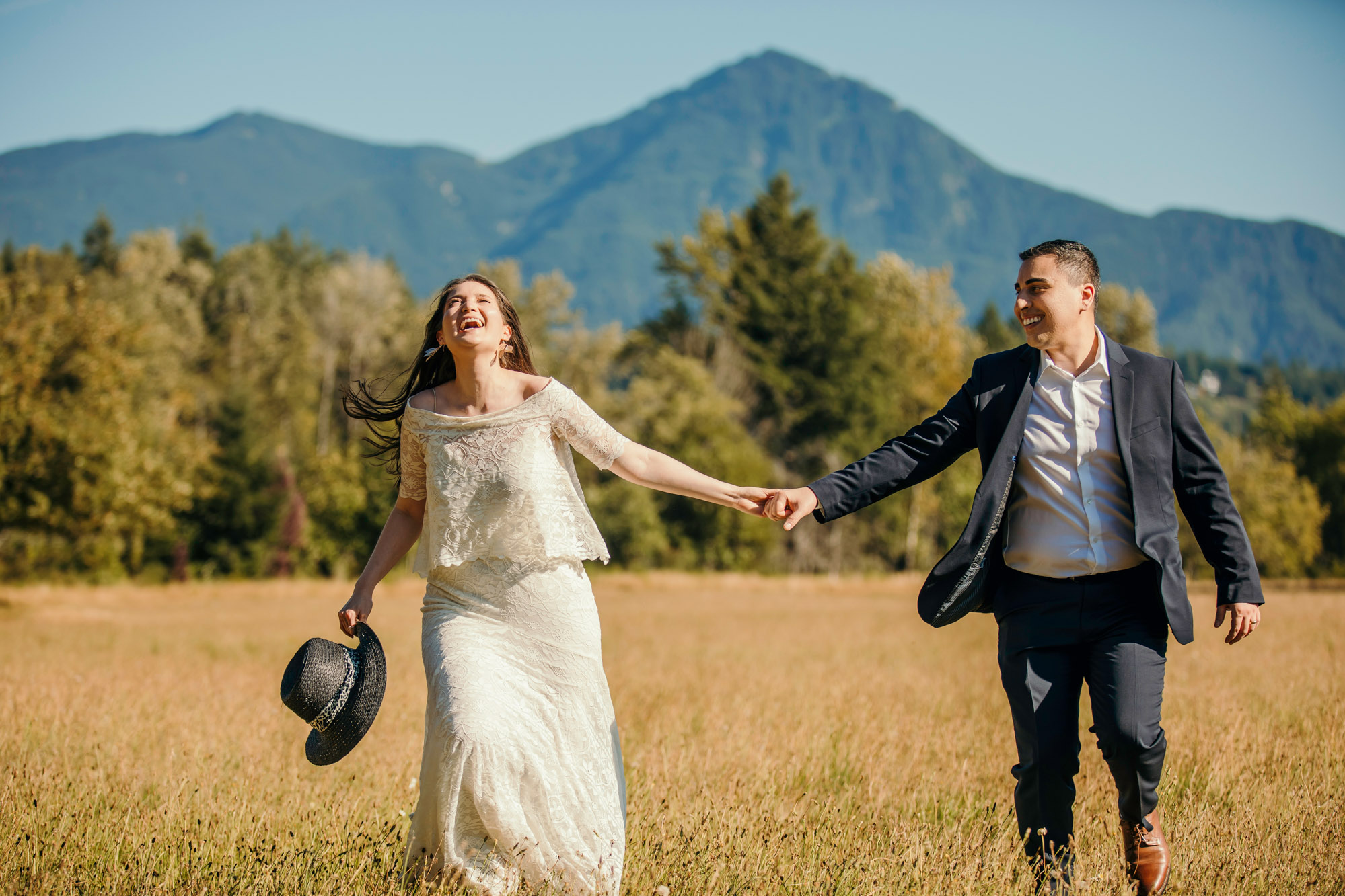 Snoqualmie Falls elopement by Seattle Wedding Photographer James Thomas Long Photography