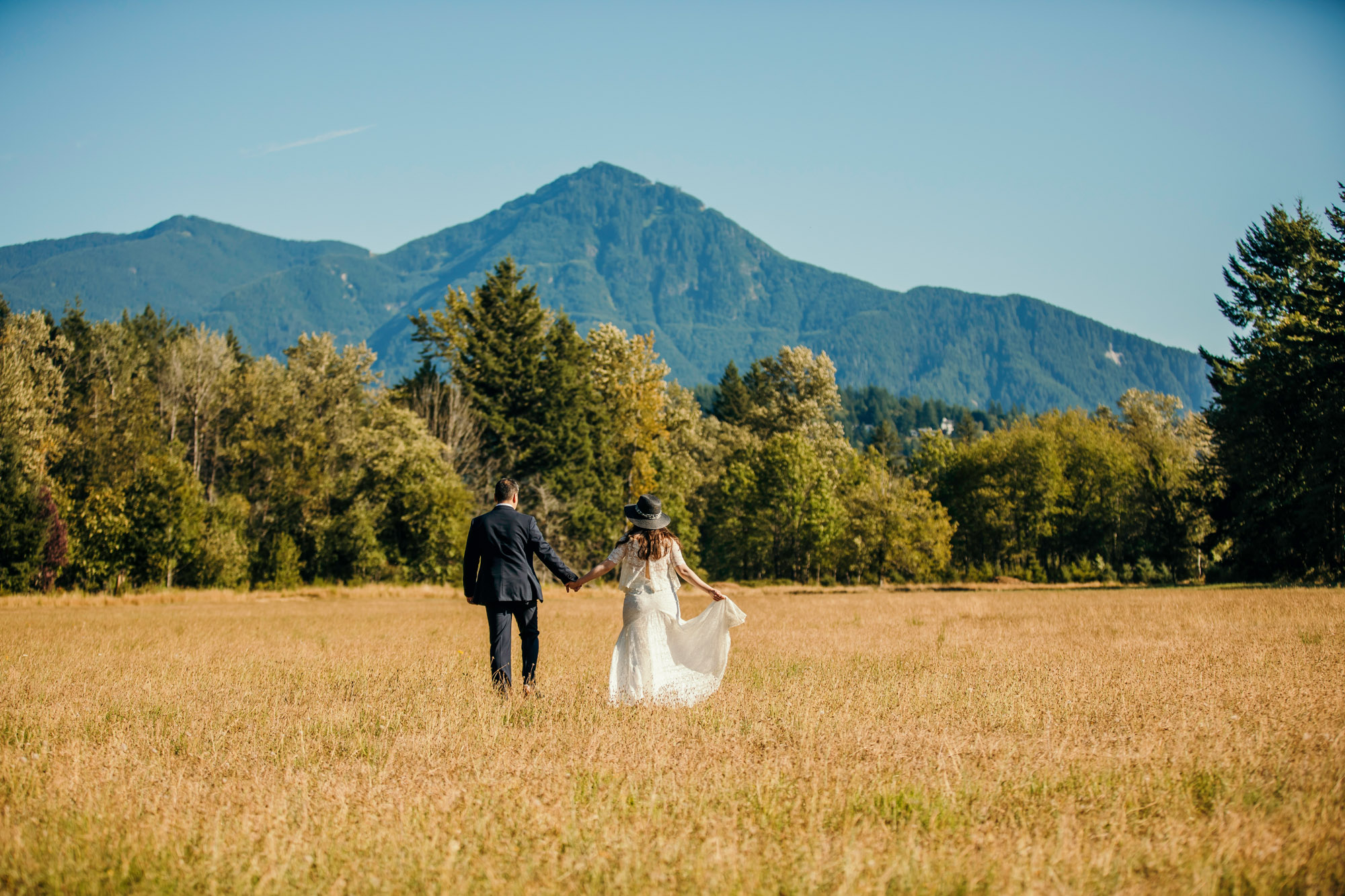 Snoqualmie Falls elopement by Seattle Wedding Photographer James Thomas Long Photography