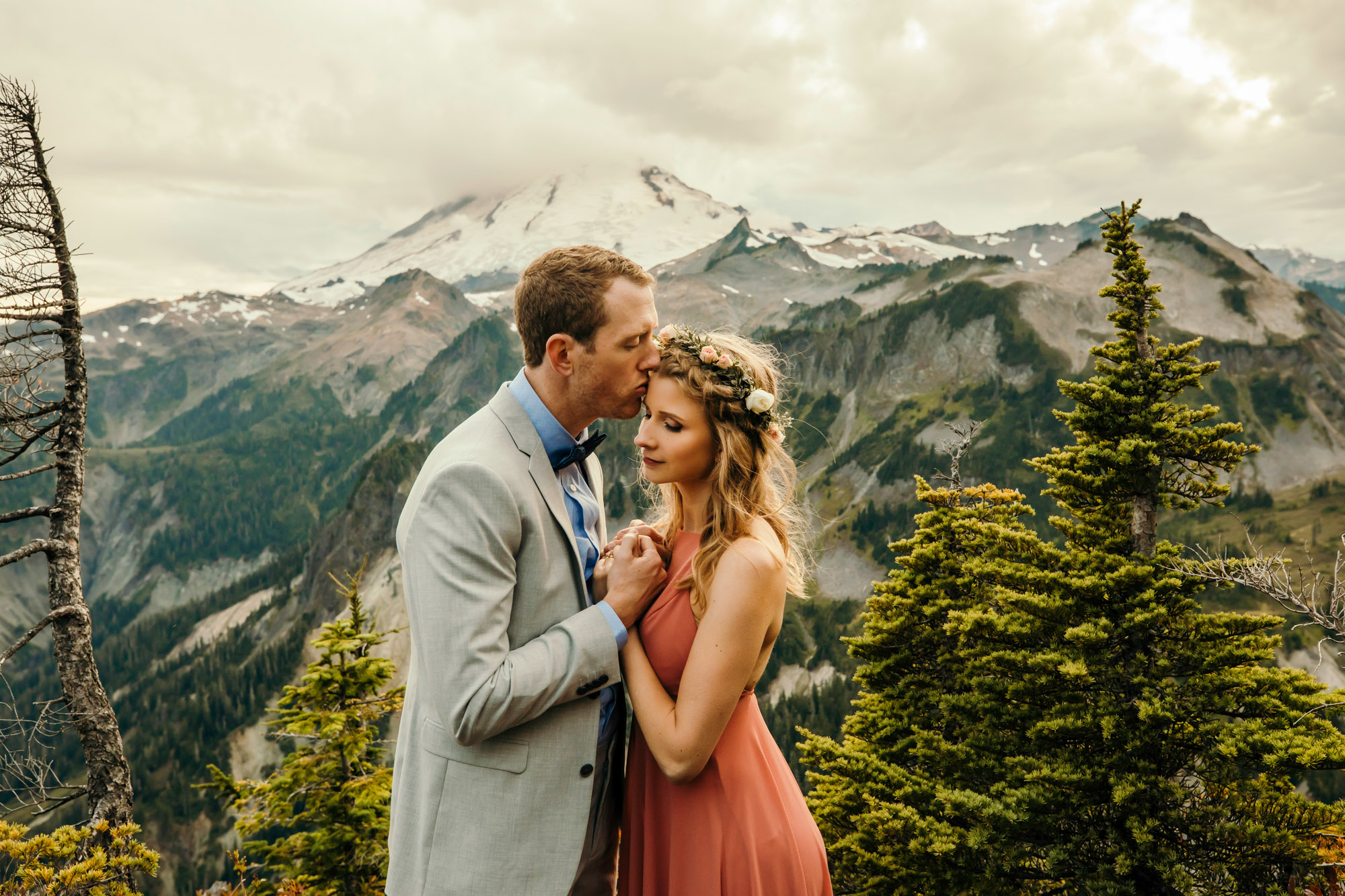 Adventure engagement session in the mountains by Seattle wedding photographer James Thomas Long Photography