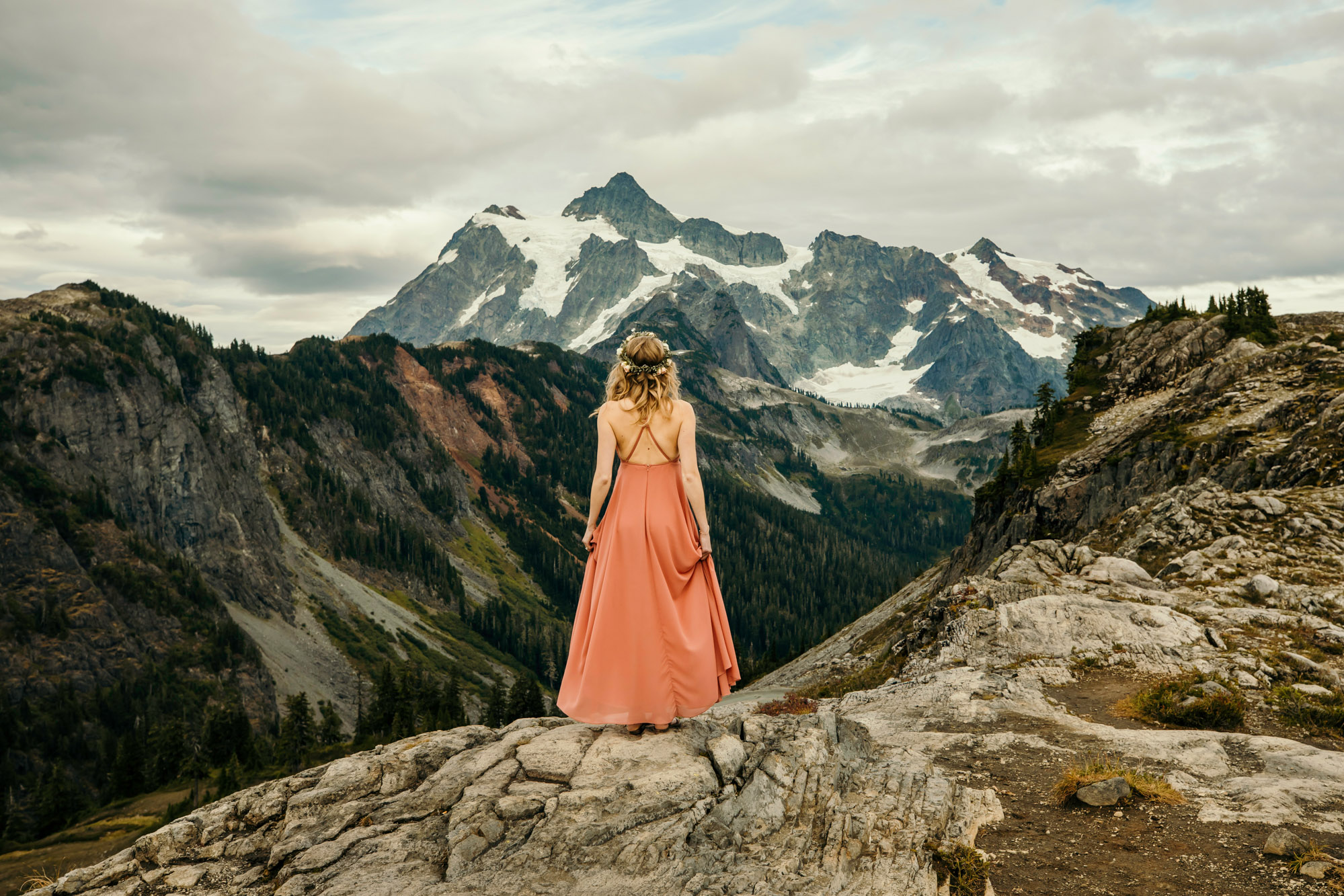 Adventure engagement session in the mountains by Seattle wedding photographer James Thomas Long Photography