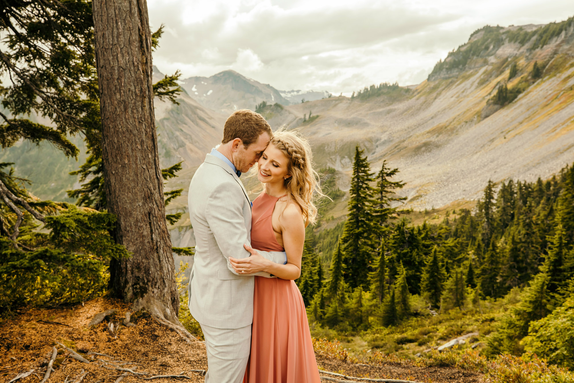 Adventure engagement session in the mountains by Seattle wedding photographer James Thomas Long Photography