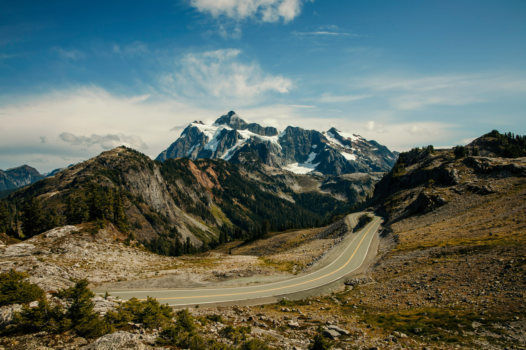 Adventure engagement session in the mountains by Seattle wedding photographer James Thomas Long Photography