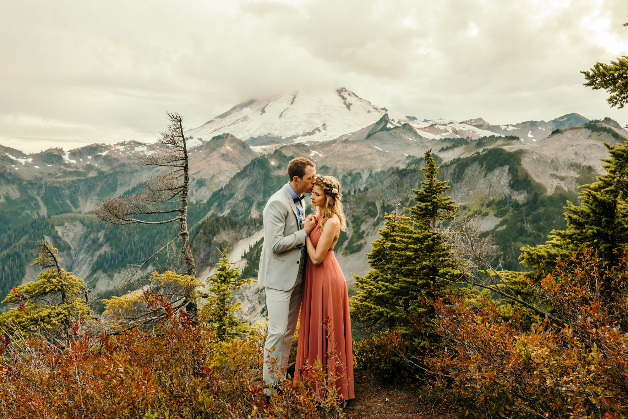 Adventure engagement session in the mountains by Seattle wedding photographer James Thomas Long Photography