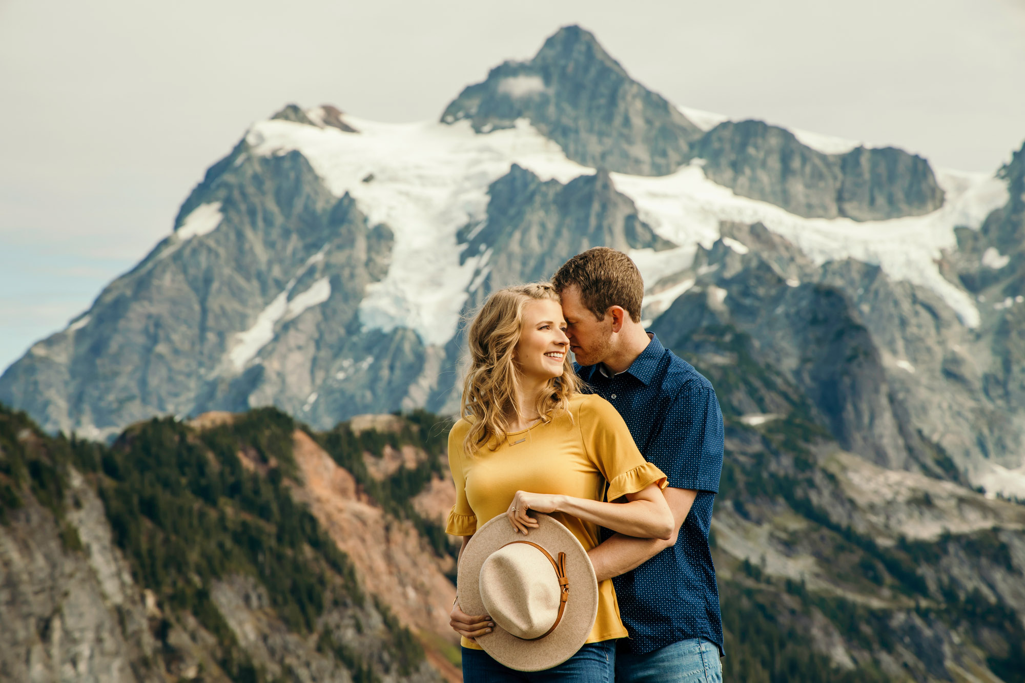 Adventure engagement session in the mountains by Seattle wedding photographer James Thomas Long Photography