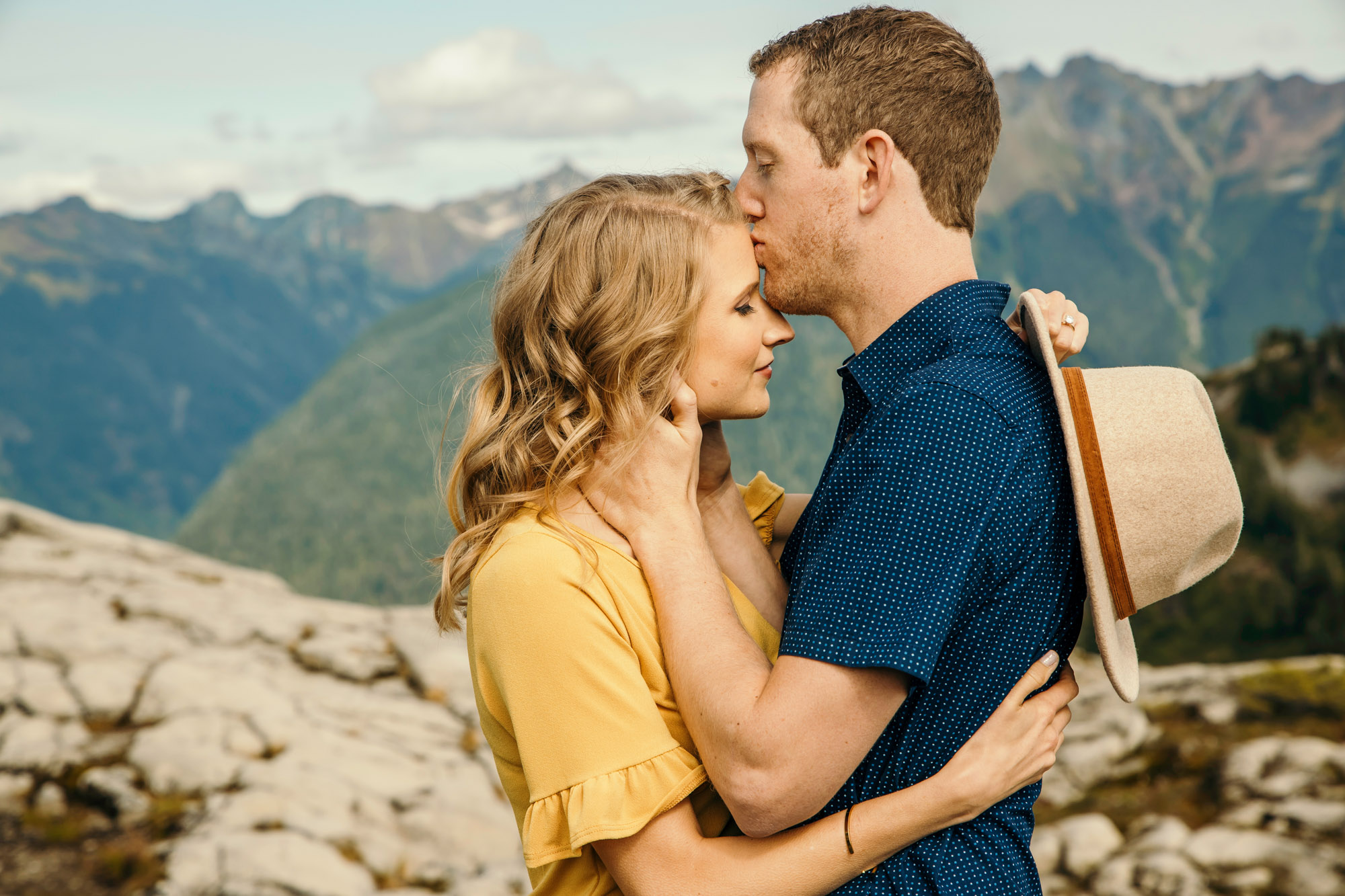 Adventure engagement session in the mountains by Seattle wedding photographer James Thomas Long Photography