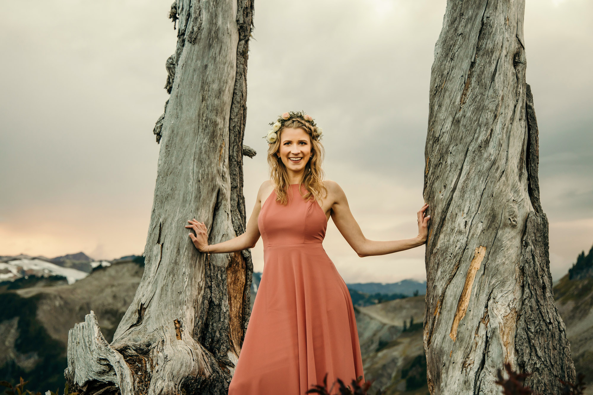 Adventure engagement session in the mountains by Seattle wedding photographer James Thomas Long Photography