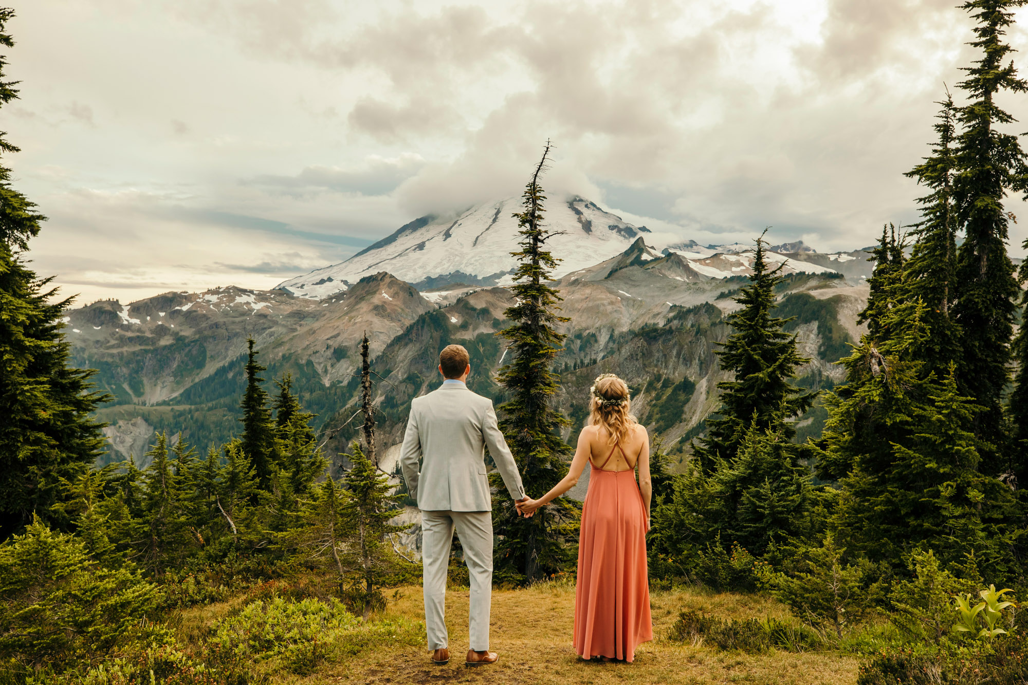 Adventure engagement session in the mountains by Seattle wedding photographer James Thomas Long Photography