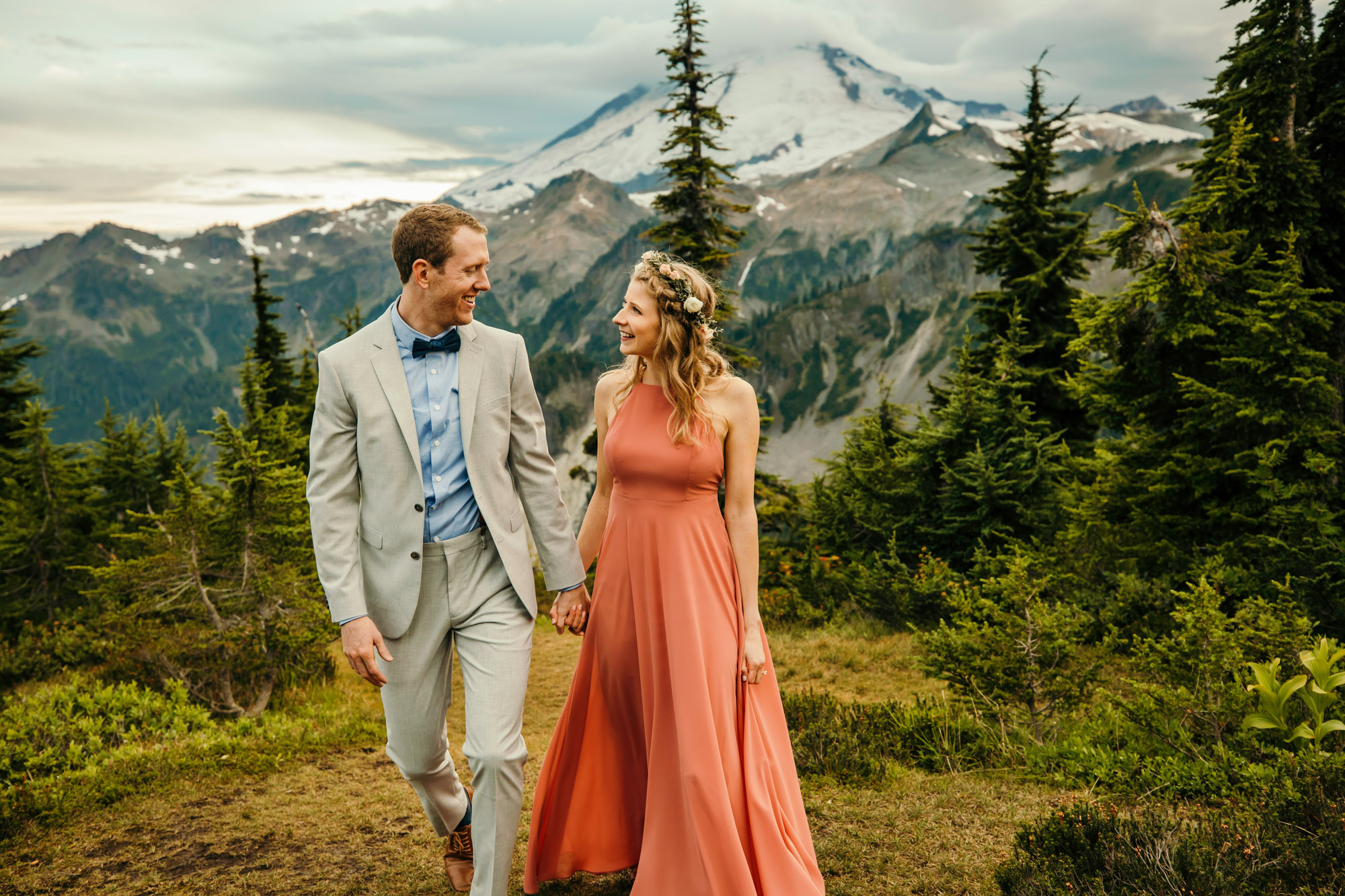 Adventure engagement session in the mountains by Seattle wedding photographer James Thomas Long Photography