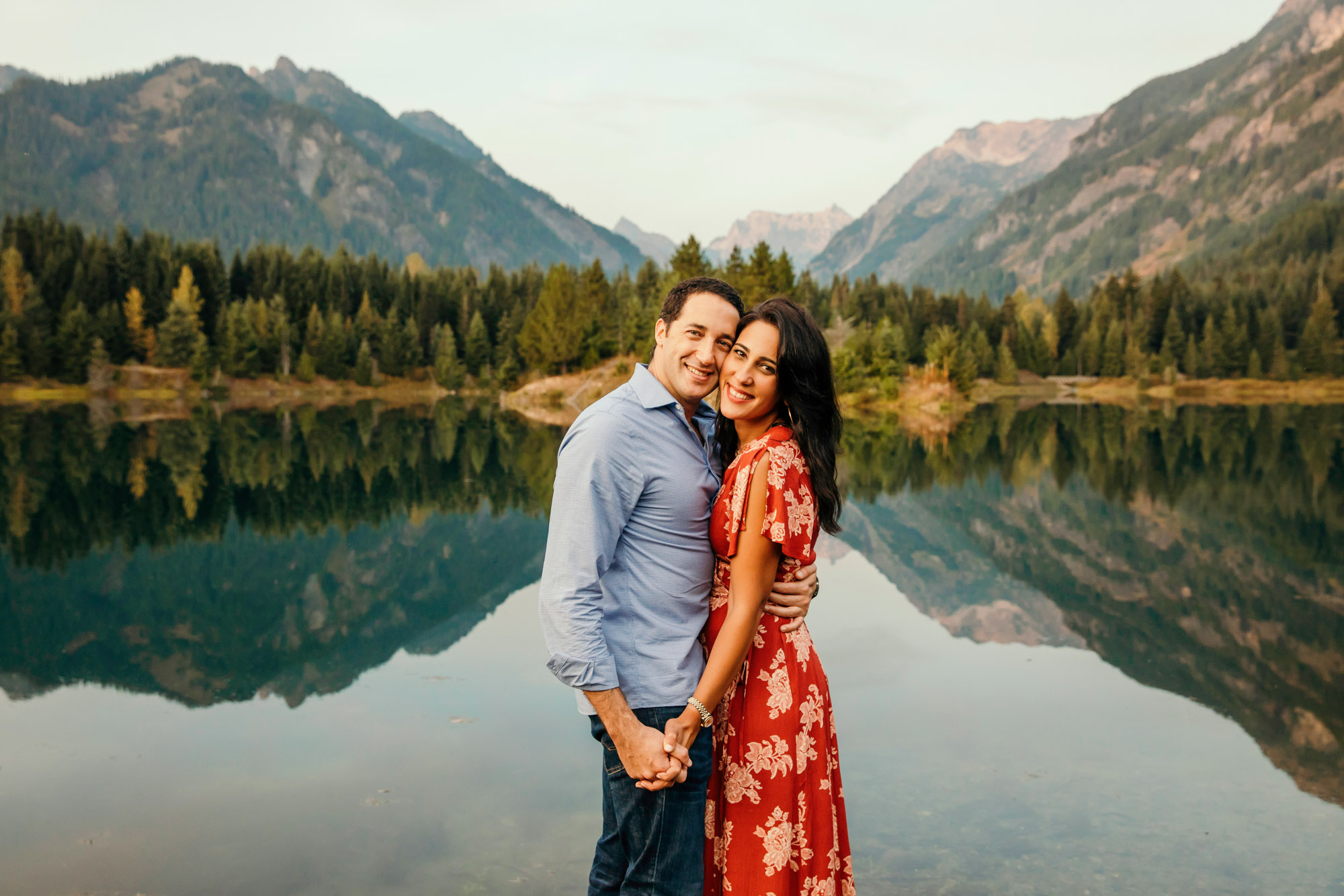 Snoqualmie Pass family of four session by Seattle family photographer James Thomas Long Photography