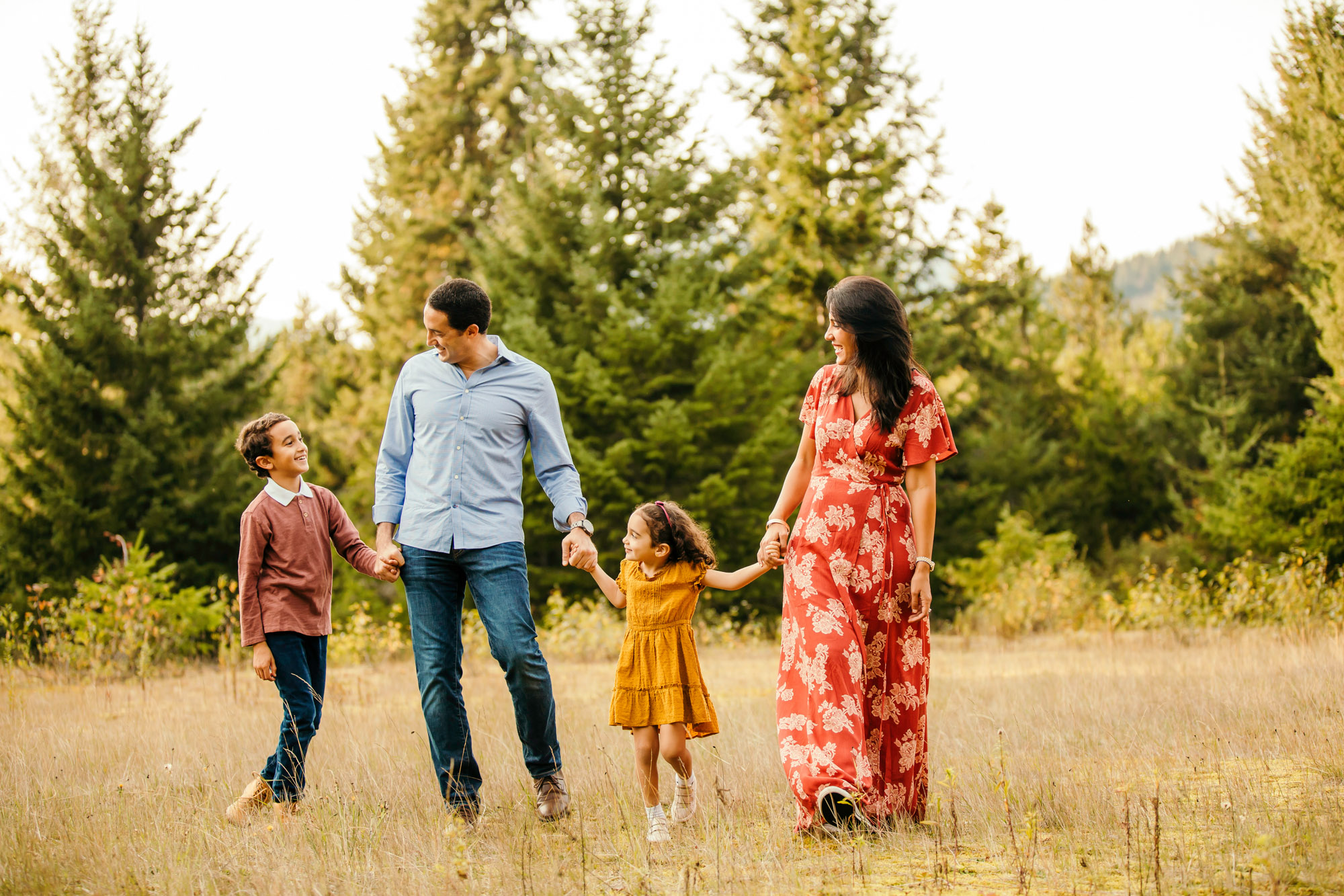 Snoqualmie Pass family of four session by Seattle family photographer James Thomas Long Photography