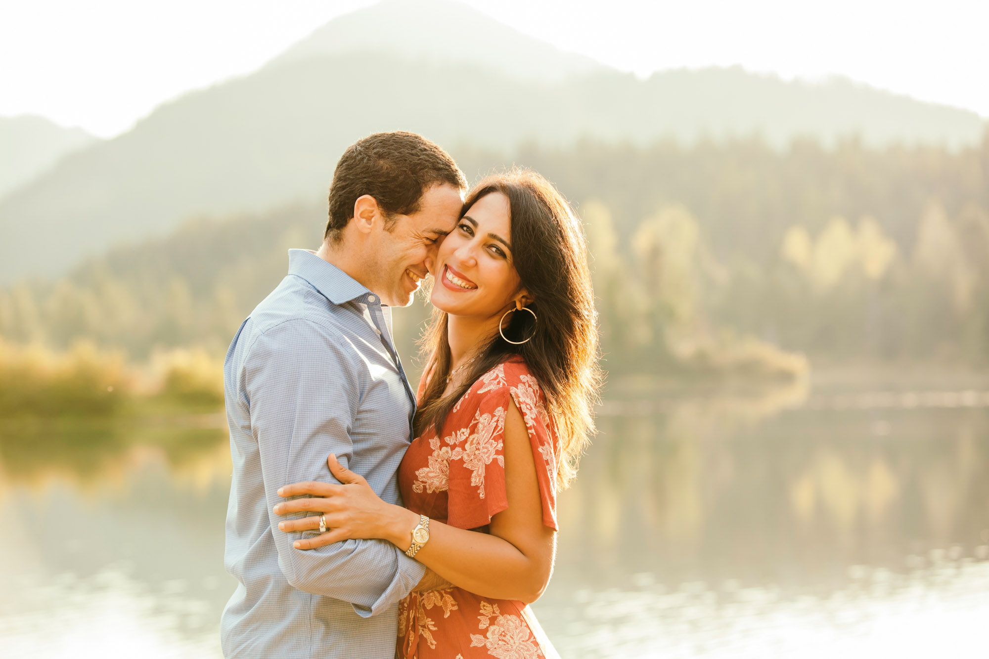 Snoqualmie Pass family of four session by Seattle family photographer James Thomas Long Photography