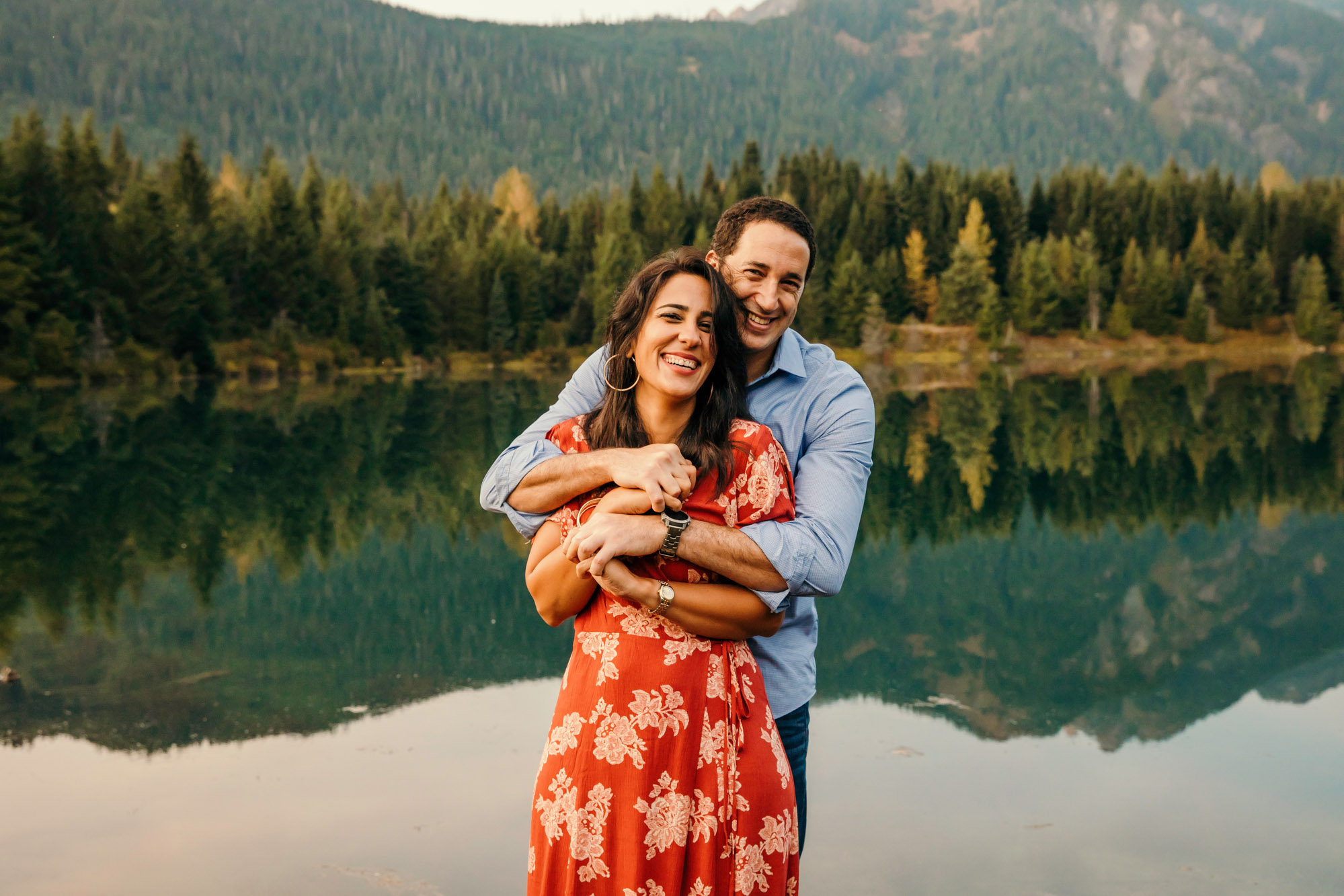 Snoqualmie Pass family of four session by Seattle family photographer James Thomas Long Photography