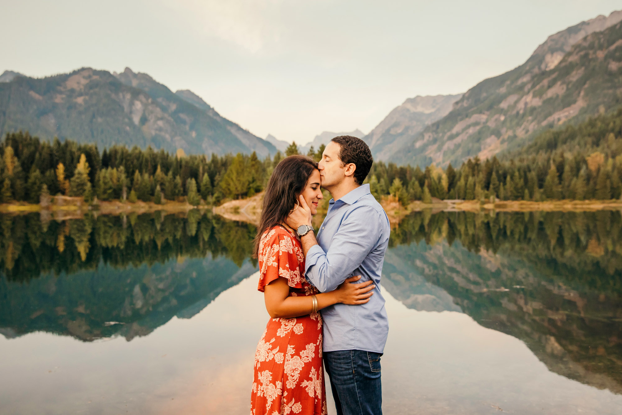 Snoqualmie Pass family of four session by Seattle family photographer James Thomas Long Photography