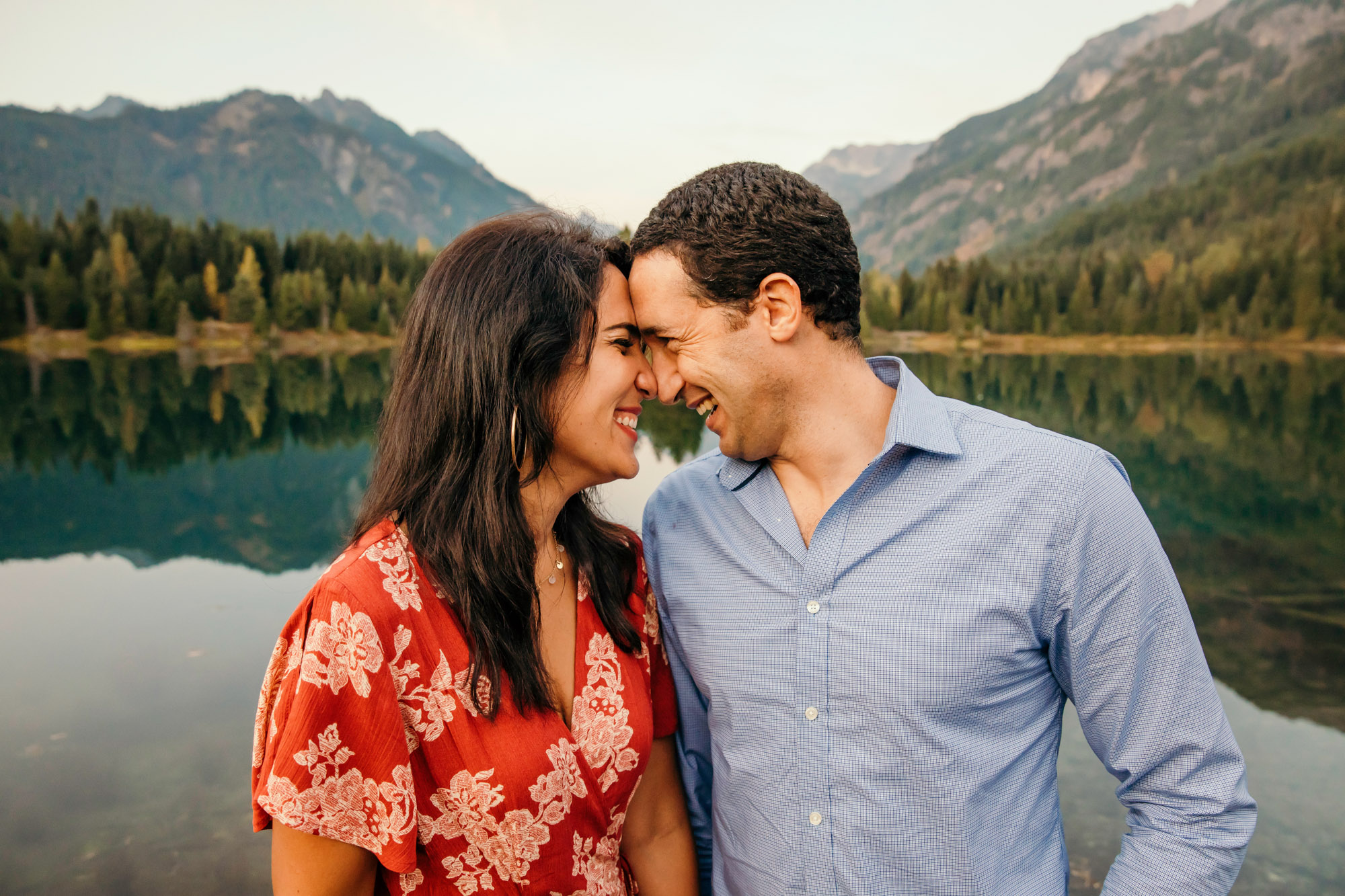 Snoqualmie Pass family of four session by Seattle family photographer James Thomas Long Photography