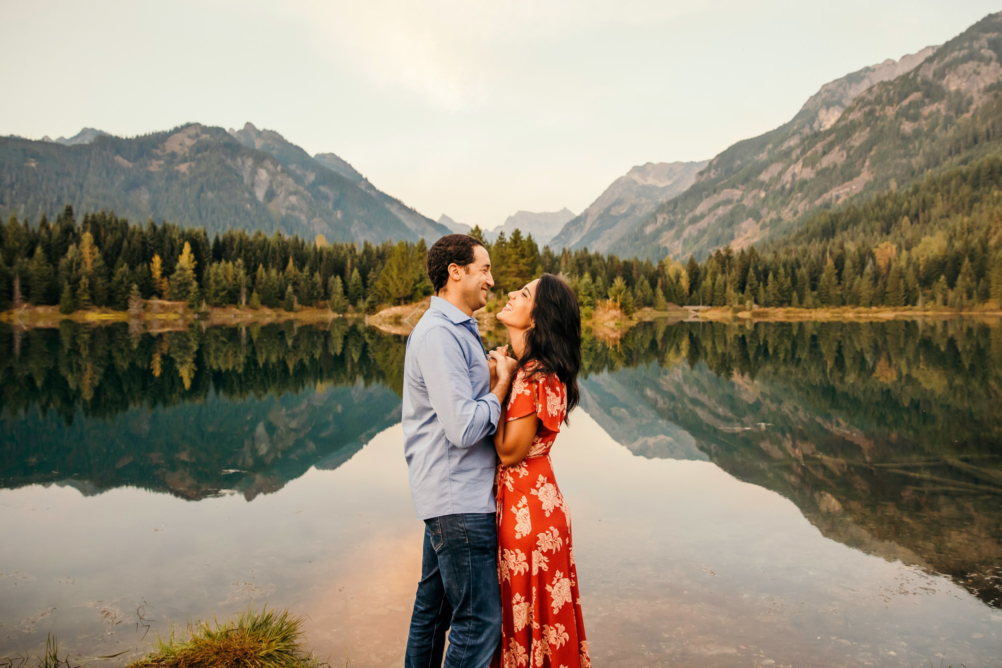 Snoqualmie Pass family of four session by Seattle family photographer James Thomas Long Photography