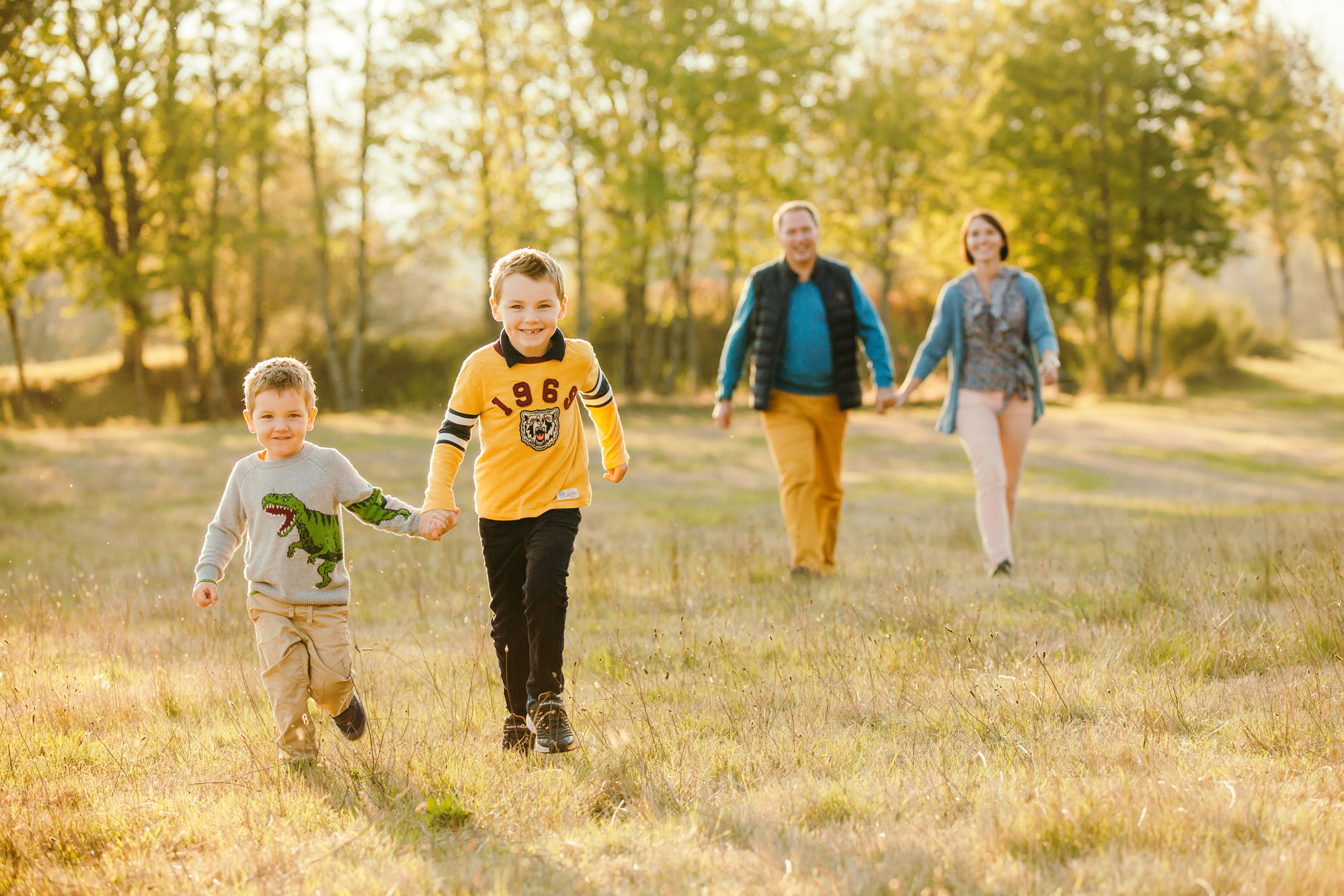 Family of four by Issaquah Sammamish Family Photographer James Thomas Long Photography