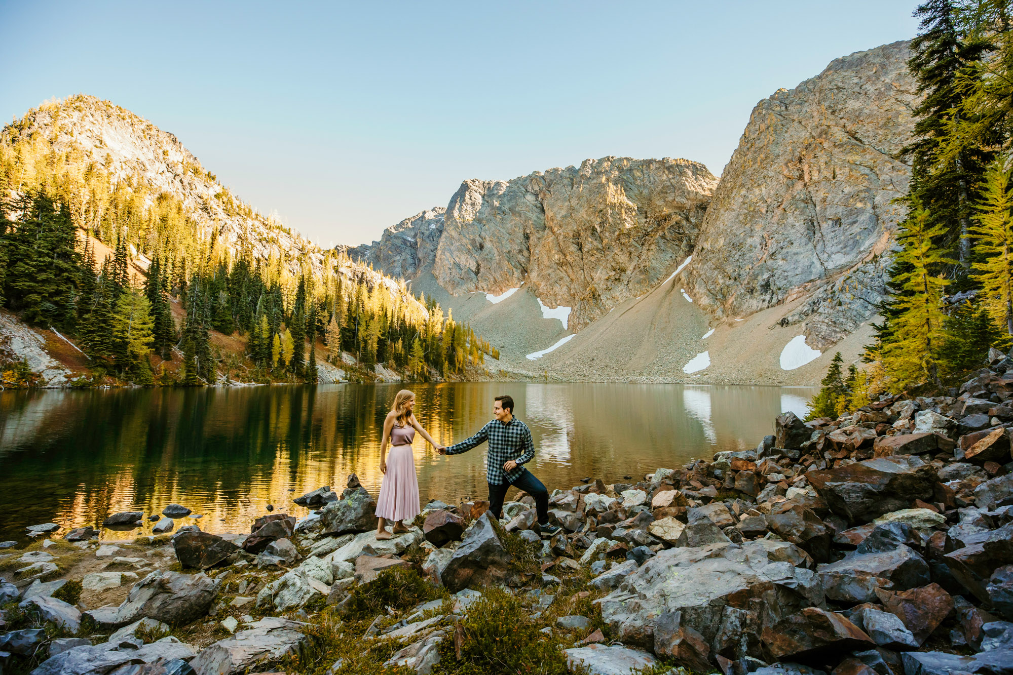 North Cascade Adventure engagement session by Seattle Wedding Photographer James Thomas Long Photography