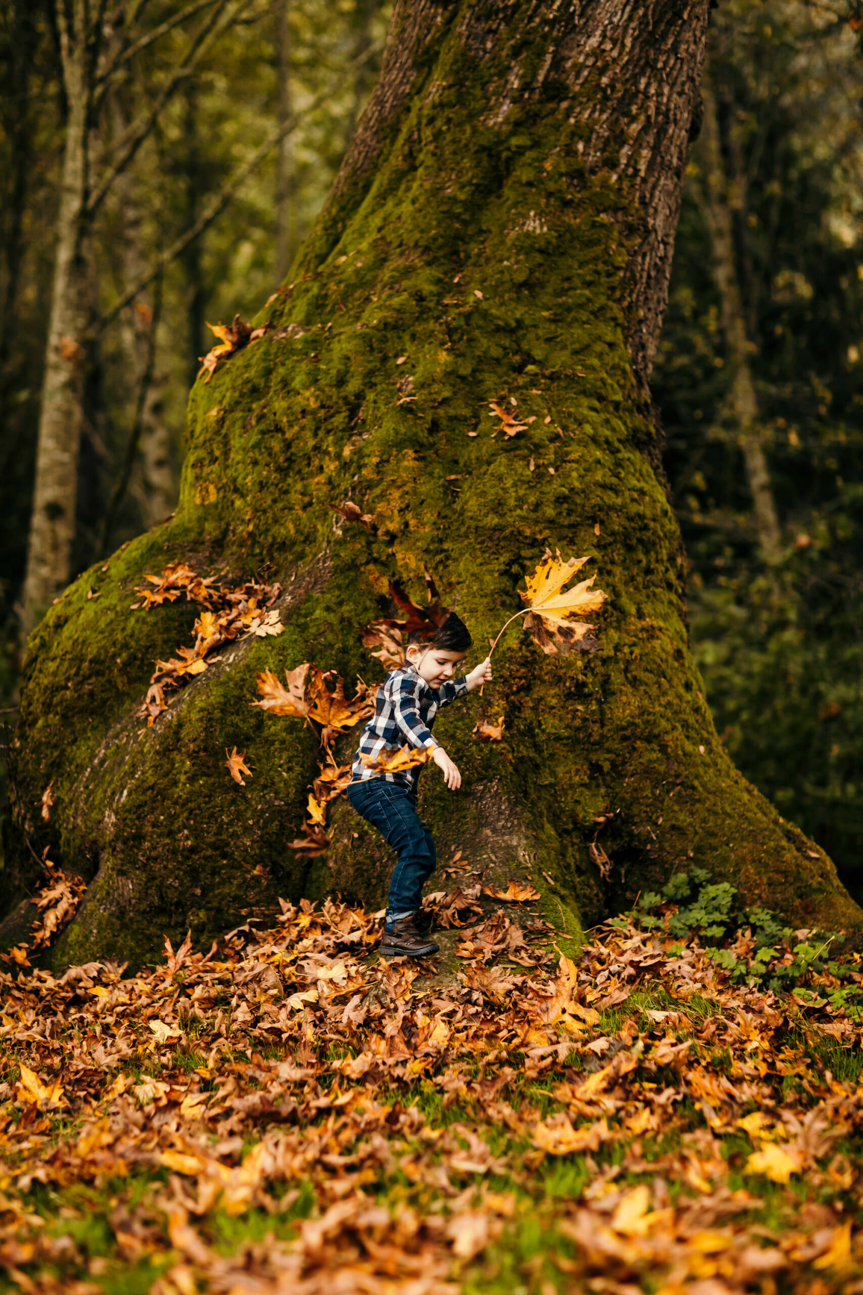 Family of Three in Carnation by Snoqualmie Family Photographer James Thomas Long Photography