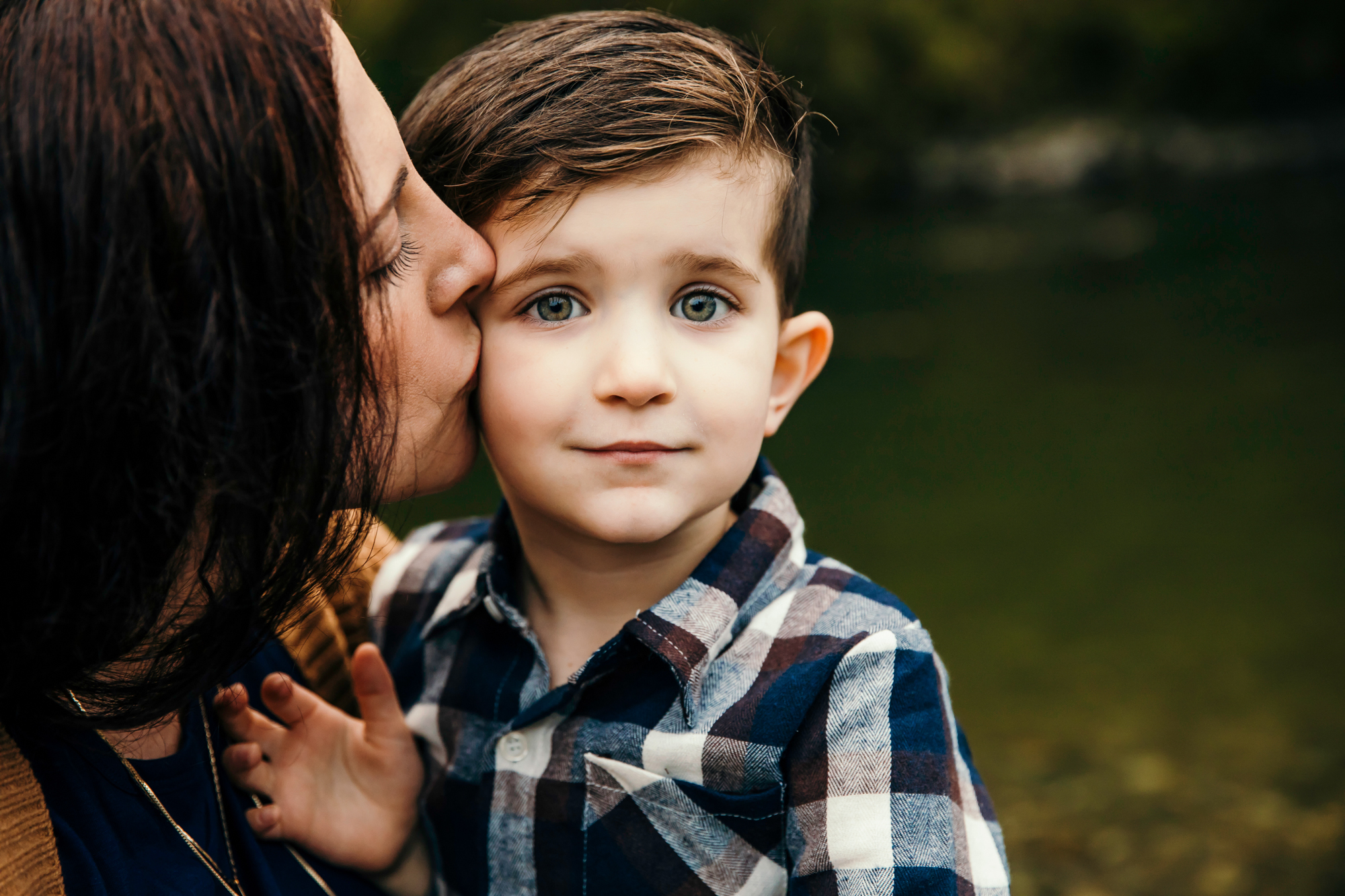 Family of Three in Carnation by Snoqualmie Family Photographer James Thomas Long Photography