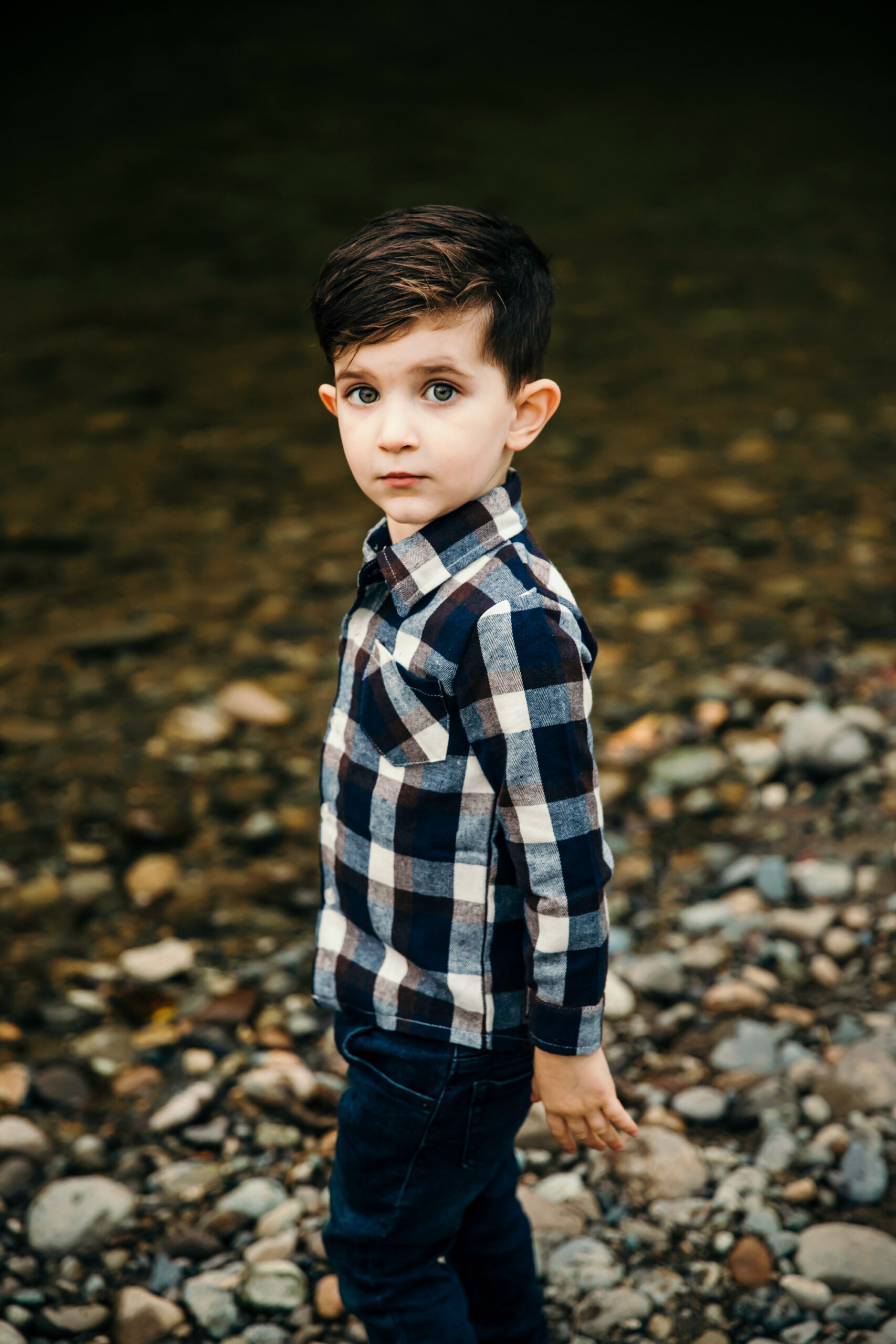 Family of Three in Carnation by Snoqualmie Family Photographer James Thomas Long Photography