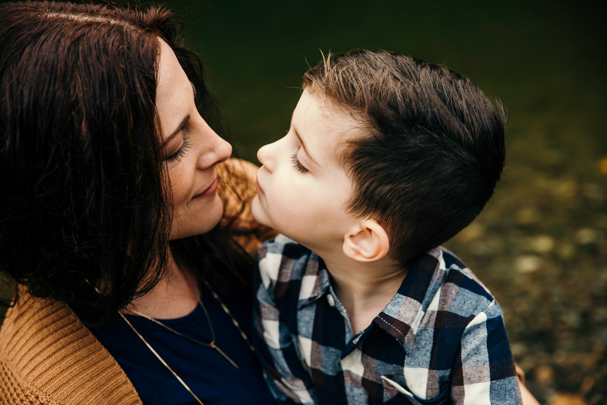 Family of Three in Carnation by Snoqualmie Family Photographer James Thomas Long Photography