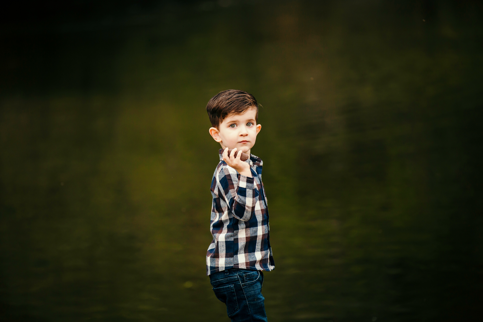 Family of Three in Carnation by Snoqualmie Family Photographer James Thomas Long Photography