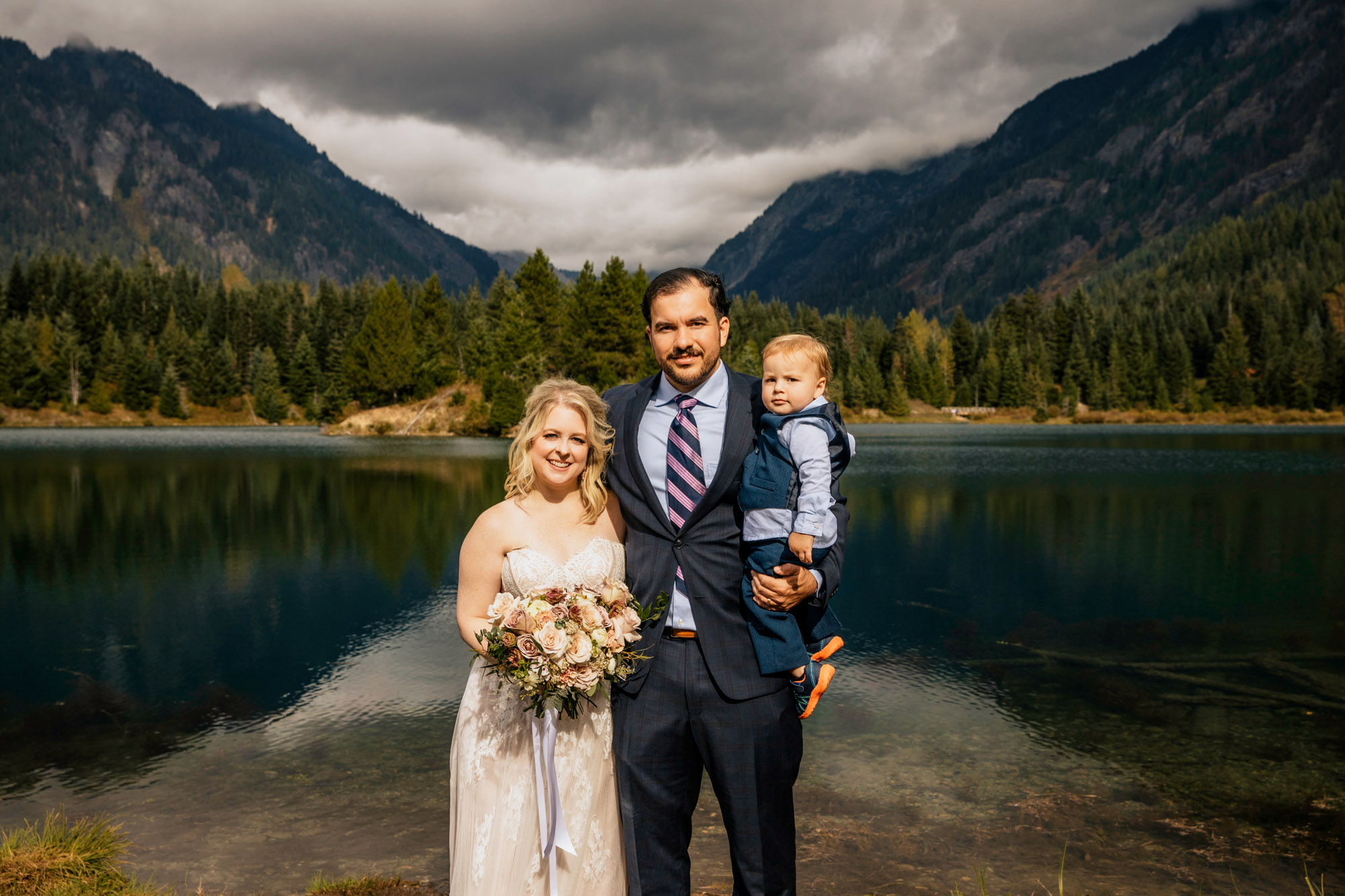 Adventure elopement in the Cascade Mountains by Seattle Wedding Photographer James Thomas Long Photography