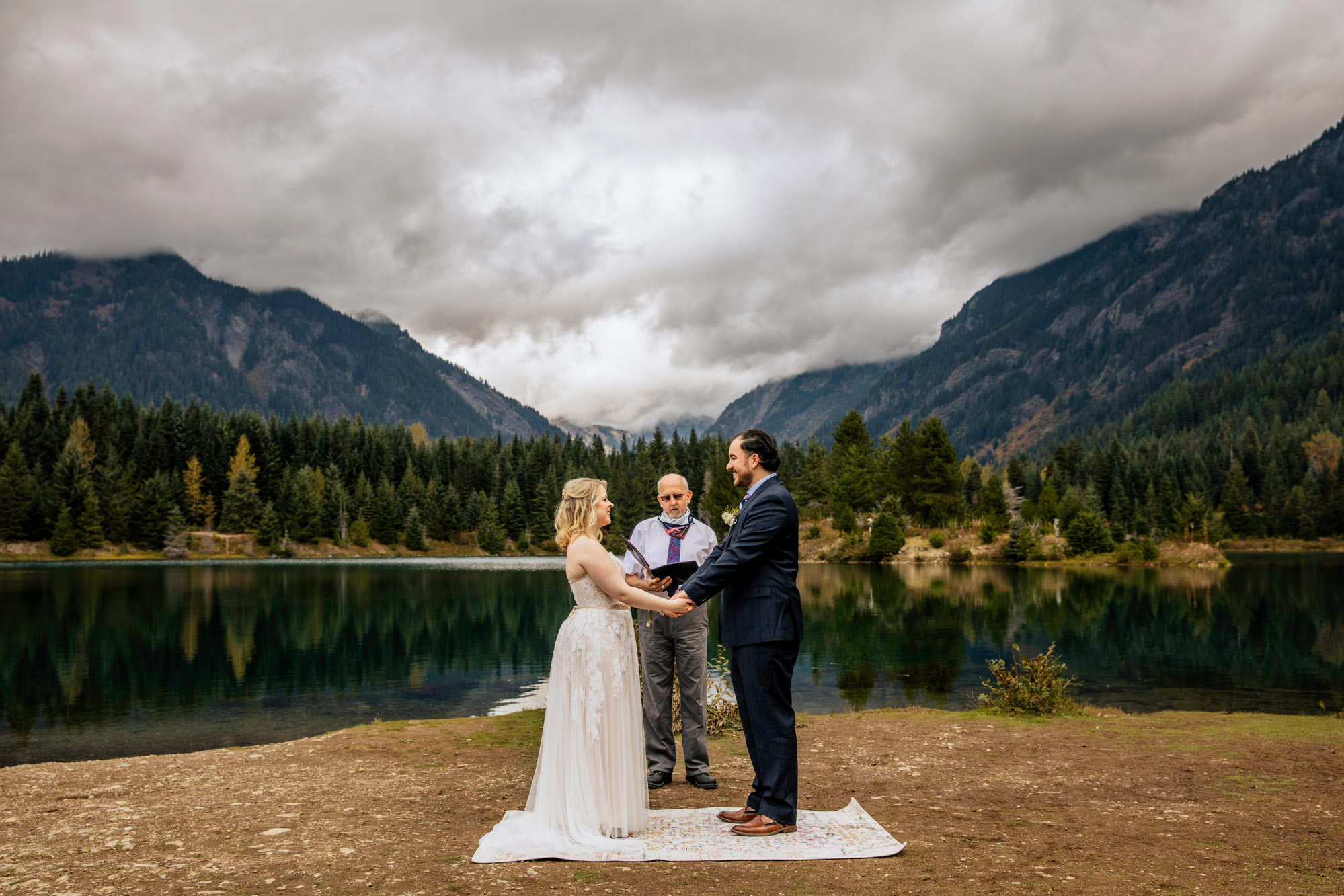 Adventure elopement in the Cascade Mountains by Seattle Wedding Photographer James Thomas Long Photography