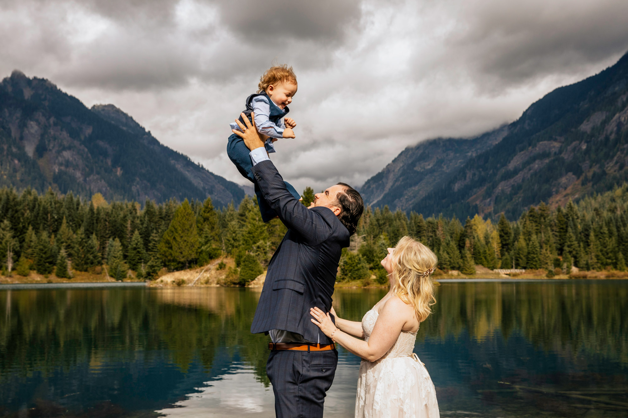 Adventure elopement in the Cascade Mountains by Seattle Wedding Photographer James Thomas Long Photography