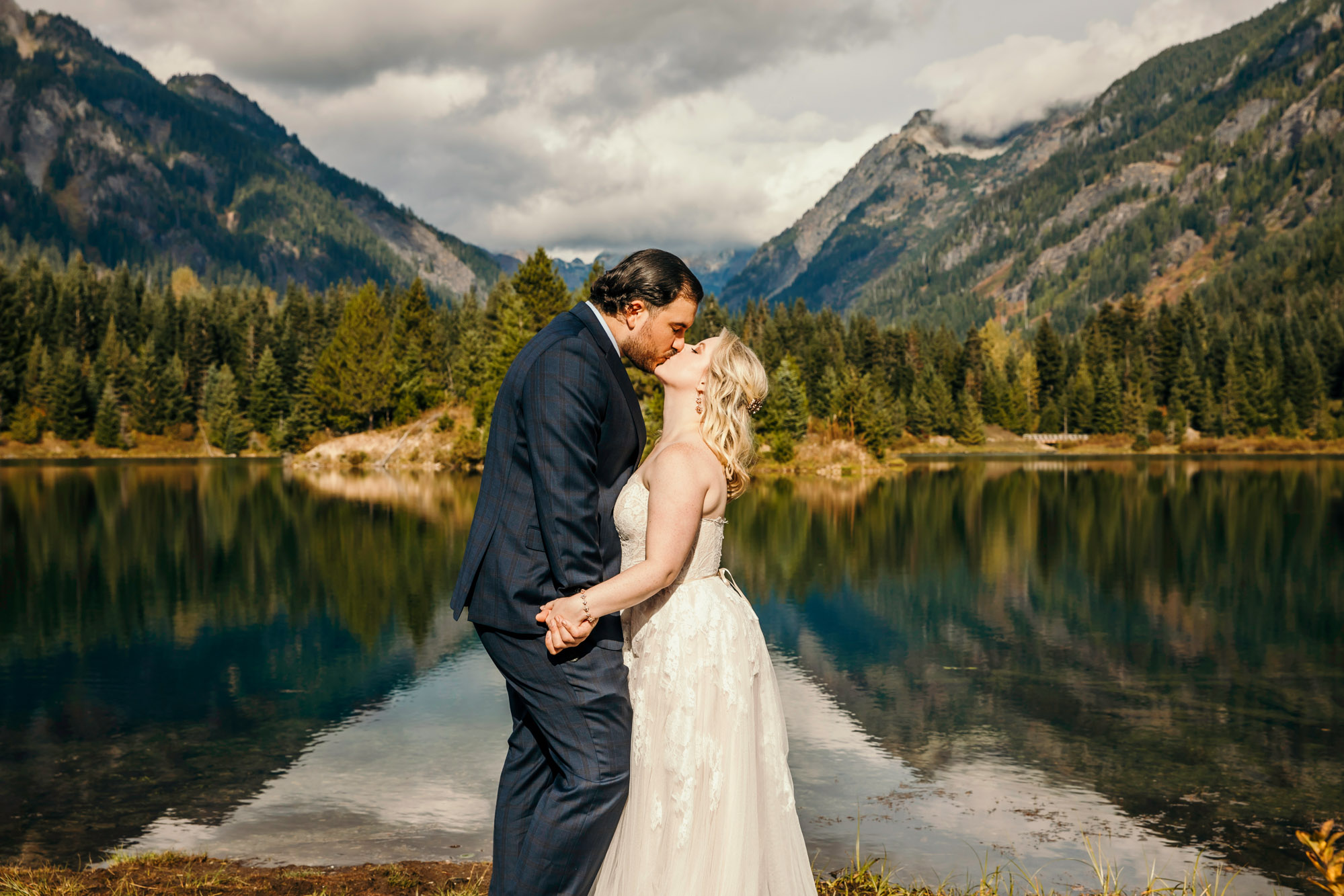 Adventure elopement in the Cascade Mountains by Seattle Wedding Photographer James Thomas Long Photography