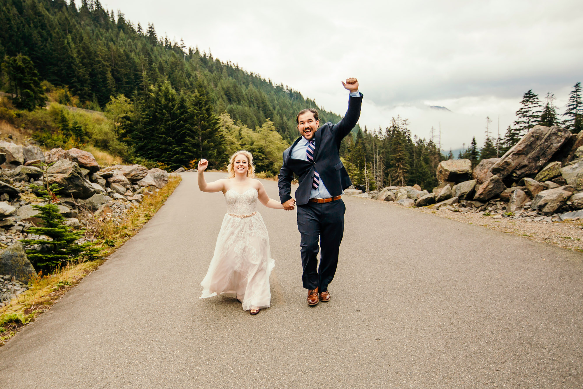 Adventure elopement in the Cascade Mountains by Seattle Wedding Photographer James Thomas Long Photography