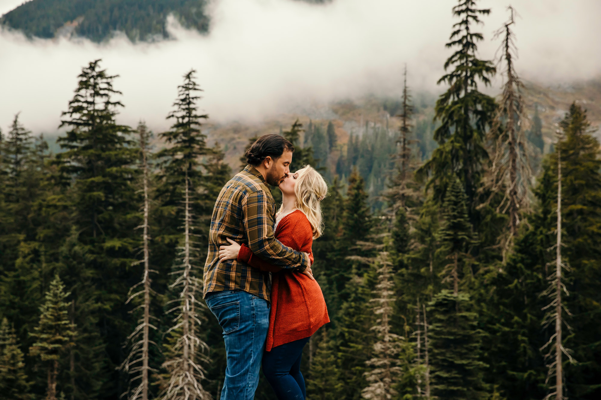 Adventure elopement in the Cascade Mountains by Seattle Wedding Photographer James Thomas Long Photography