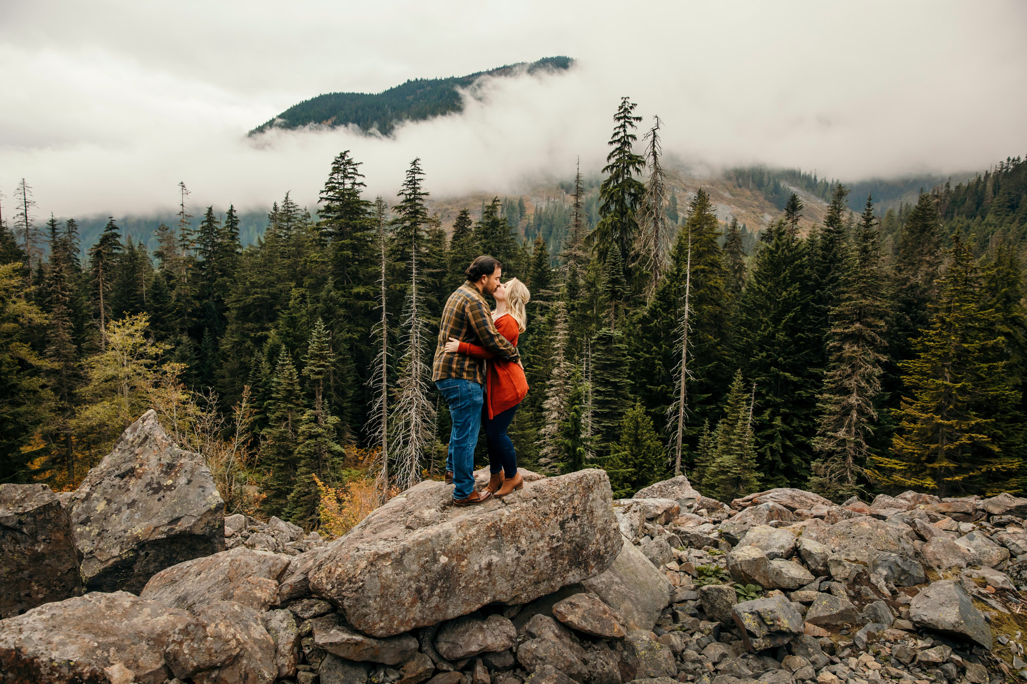 Adventure elopement in the Cascade Mountains by Seattle Wedding Photographer James Thomas Long Photography