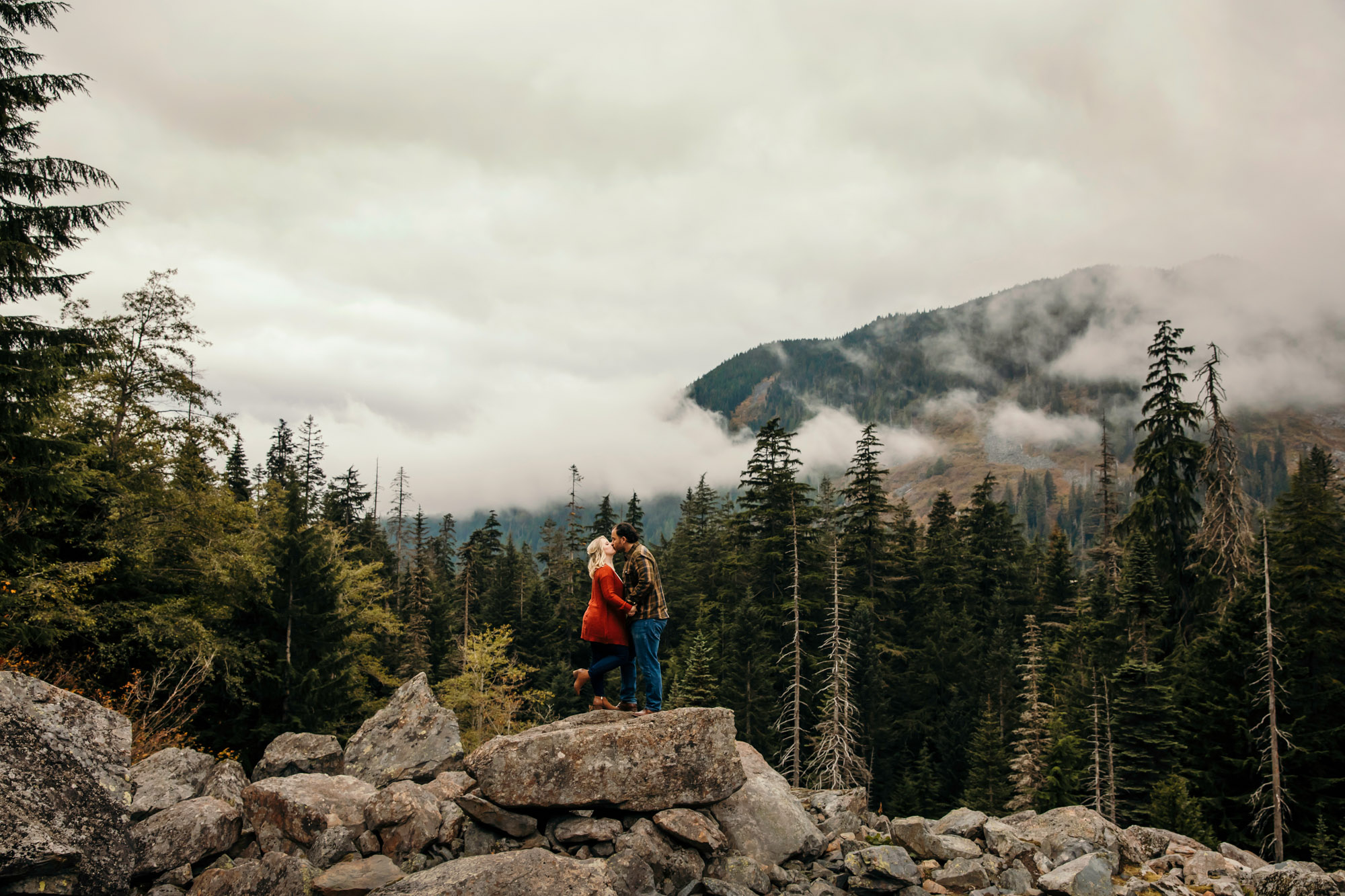 Adventure elopement in the Cascade Mountains by Seattle Wedding Photographer James Thomas Long Photography