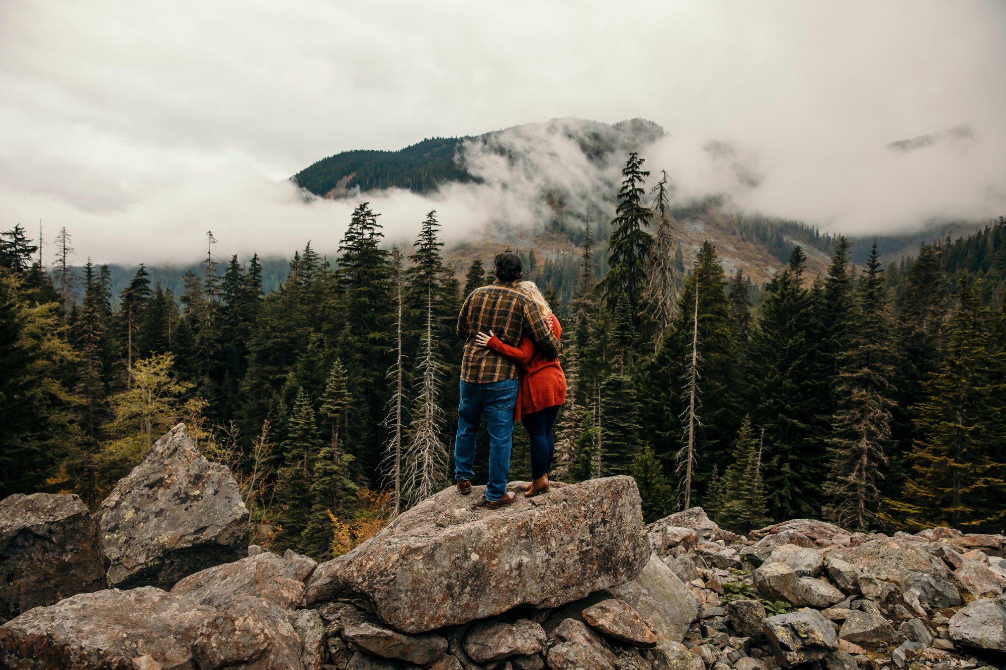 Adventure elopement in the Cascade Mountains by Seattle Wedding Photographer James Thomas Long Photography