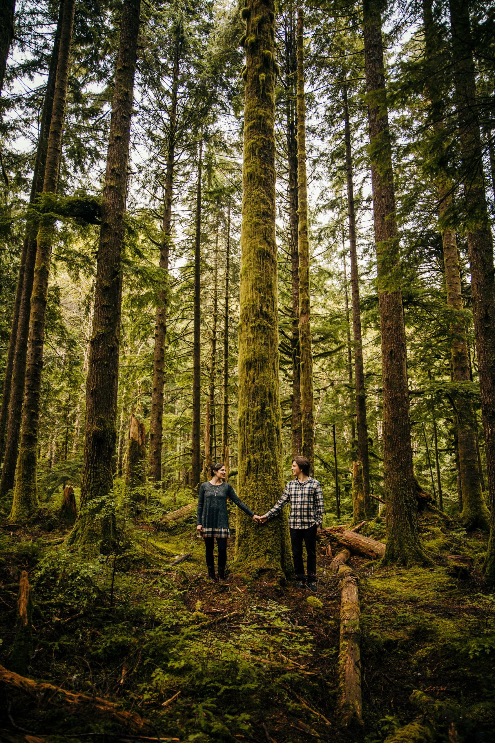 Cascade Mountain adventure engagement session by Seattle wedding photographer James Thomas Long Photography