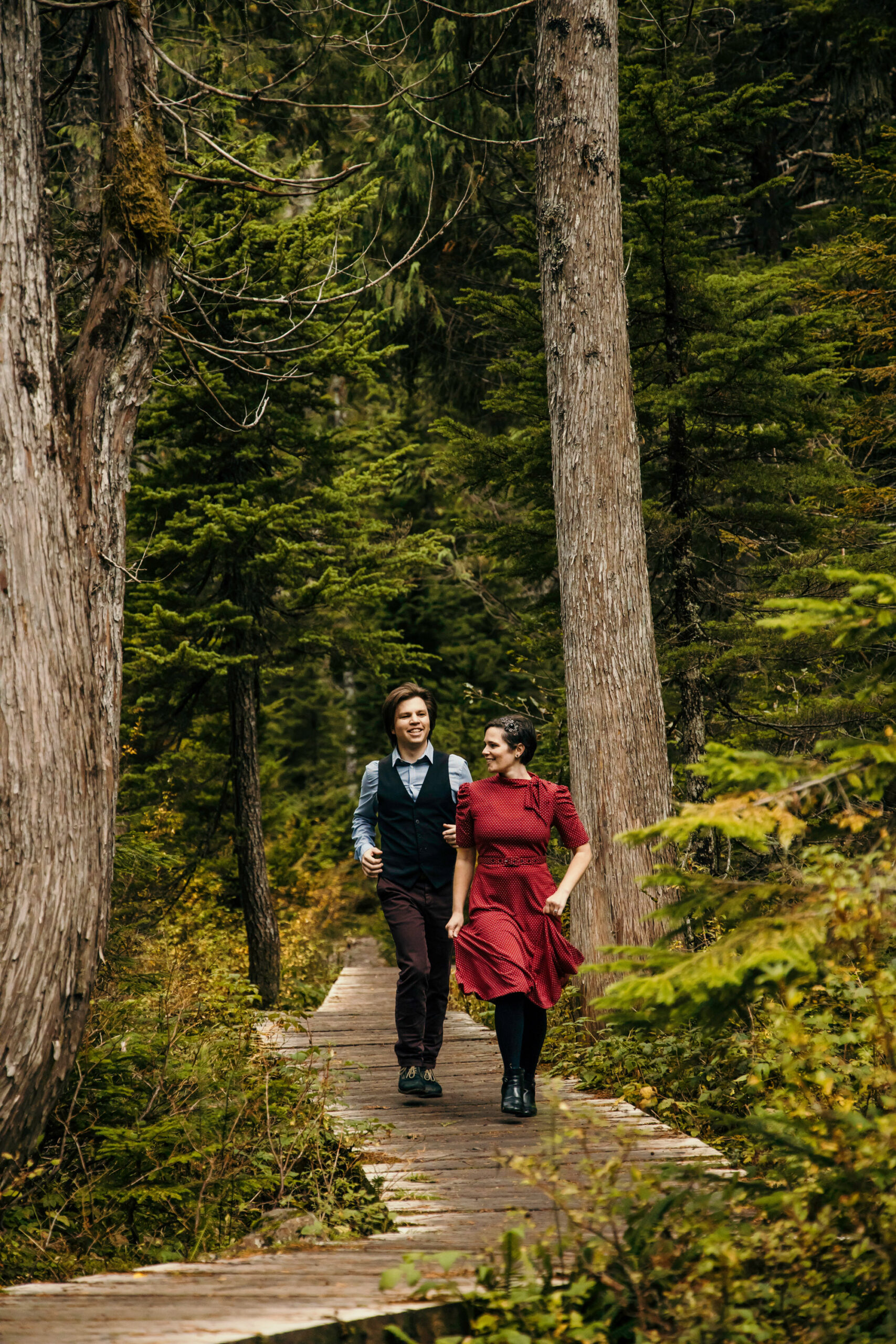 Cascade Mountain adventure engagement session by Seattle wedding photographer James Thomas Long Photography