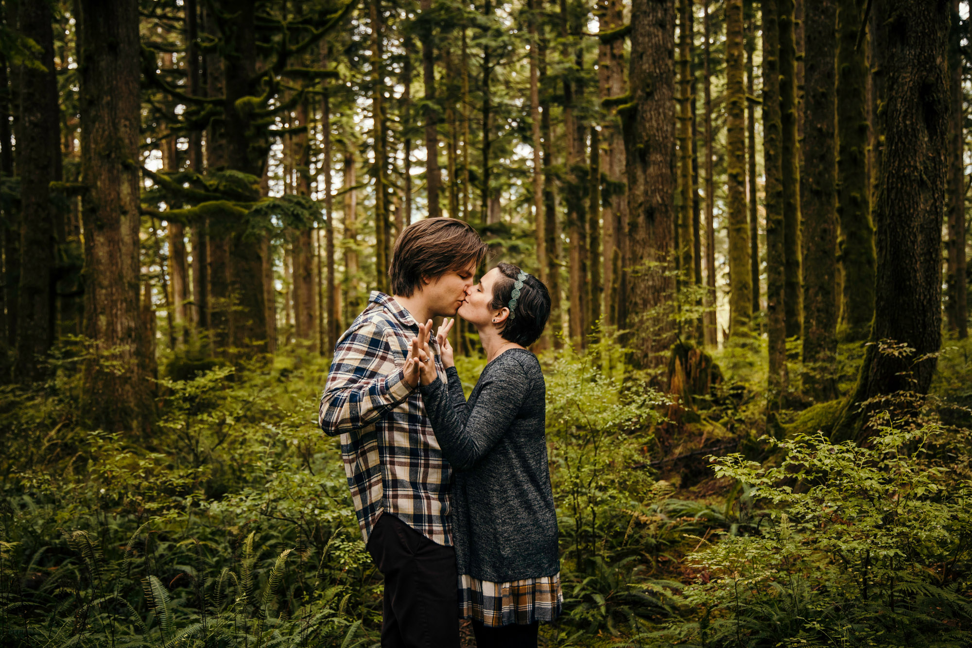 Cascade Mountain adventure engagement session by Seattle wedding photographer James Thomas Long Photography