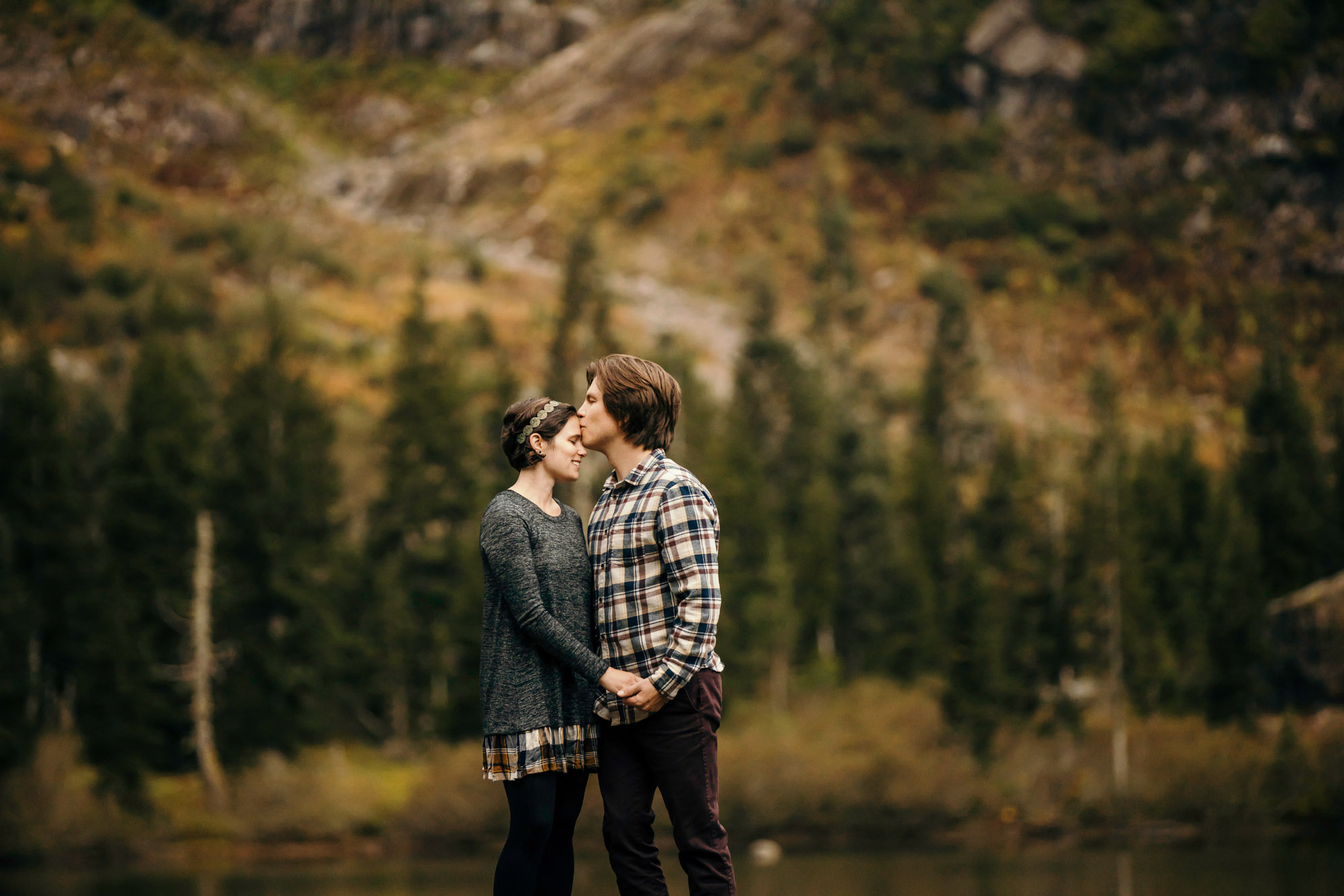 Cascade Mountain adventure engagement session by Seattle wedding photographer James Thomas Long Photography