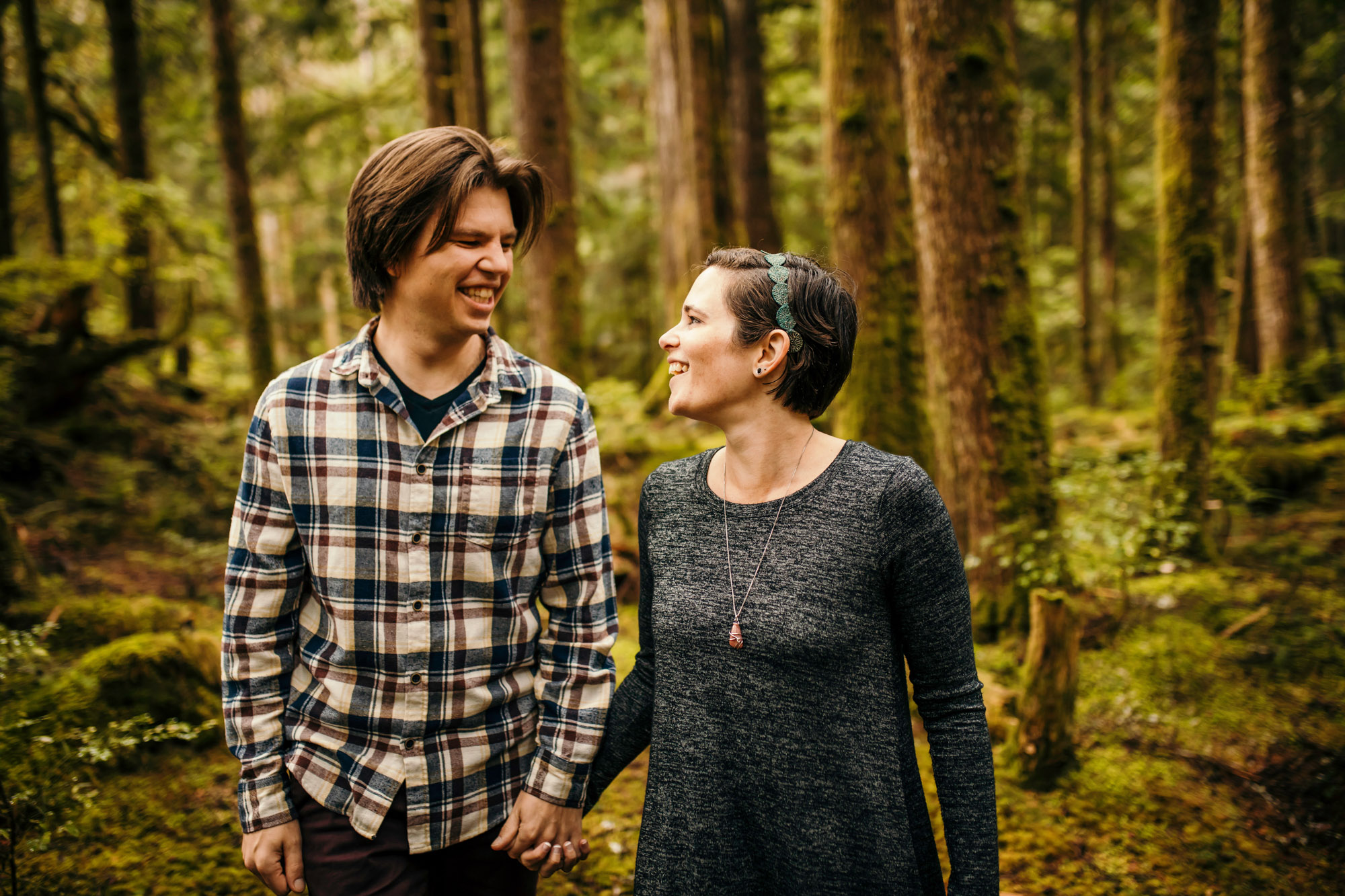 Cascade Mountain adventure engagement session by Seattle wedding photographer James Thomas Long Photography