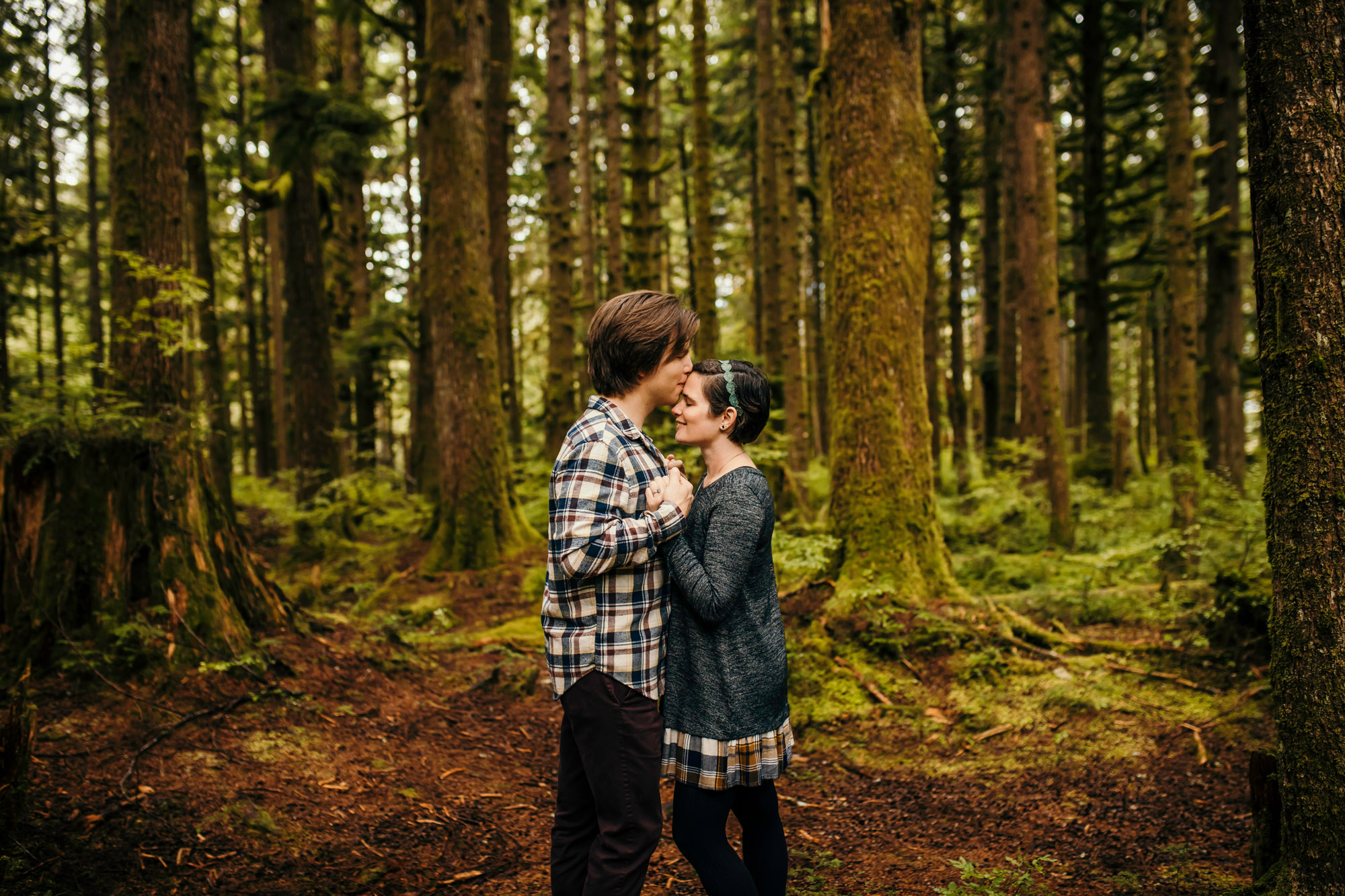 Cascade Mountain adventure engagement session by Seattle wedding photographer James Thomas Long Photography