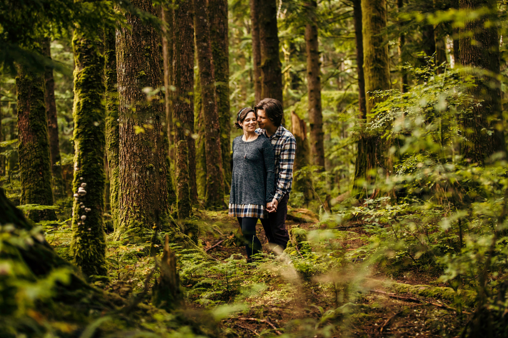 Cascade Mountain adventure engagement session by Seattle wedding photographer James Thomas Long Photography