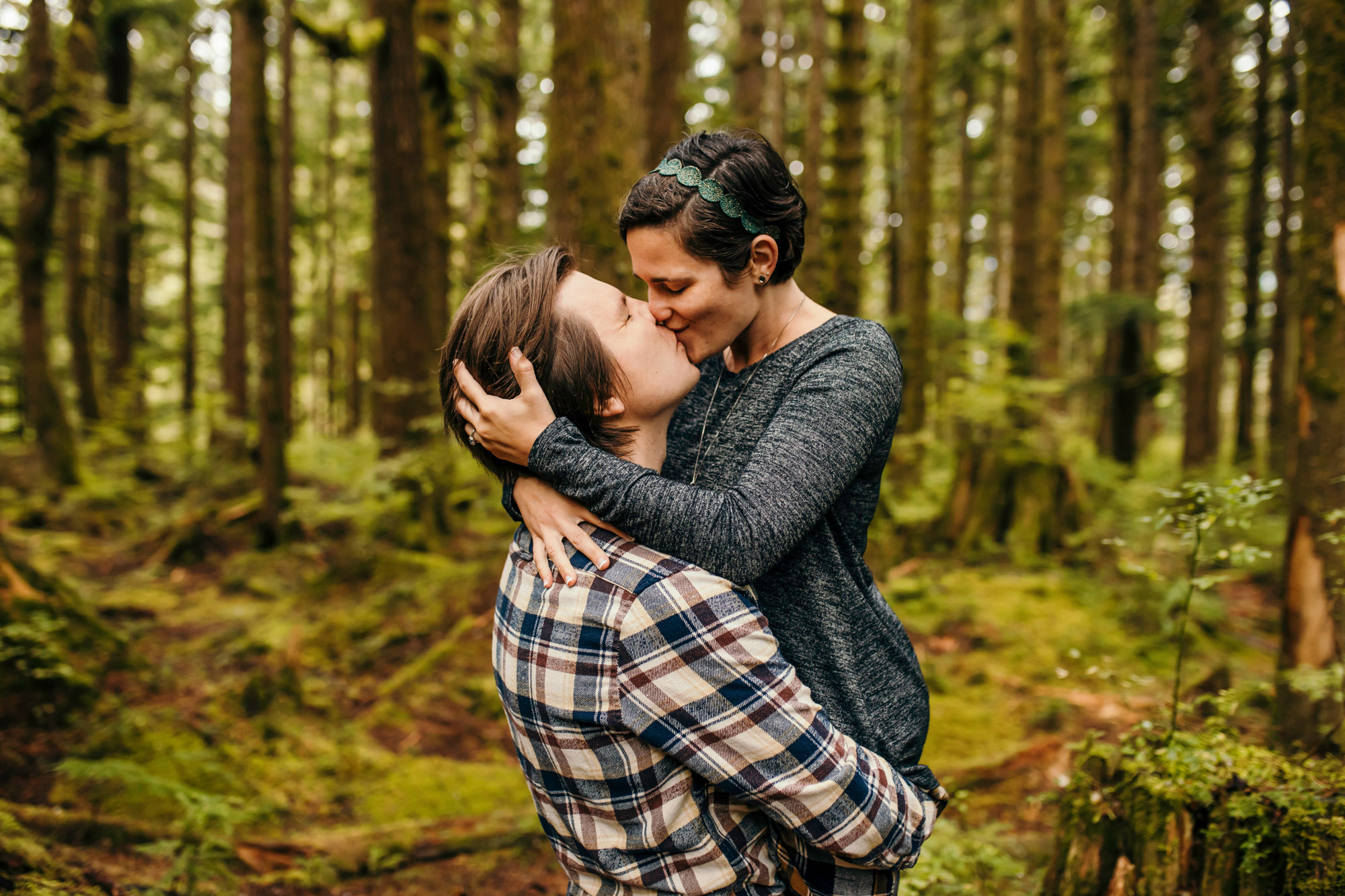 Cascade Mountain adventure engagement session by Seattle wedding photographer James Thomas Long Photography