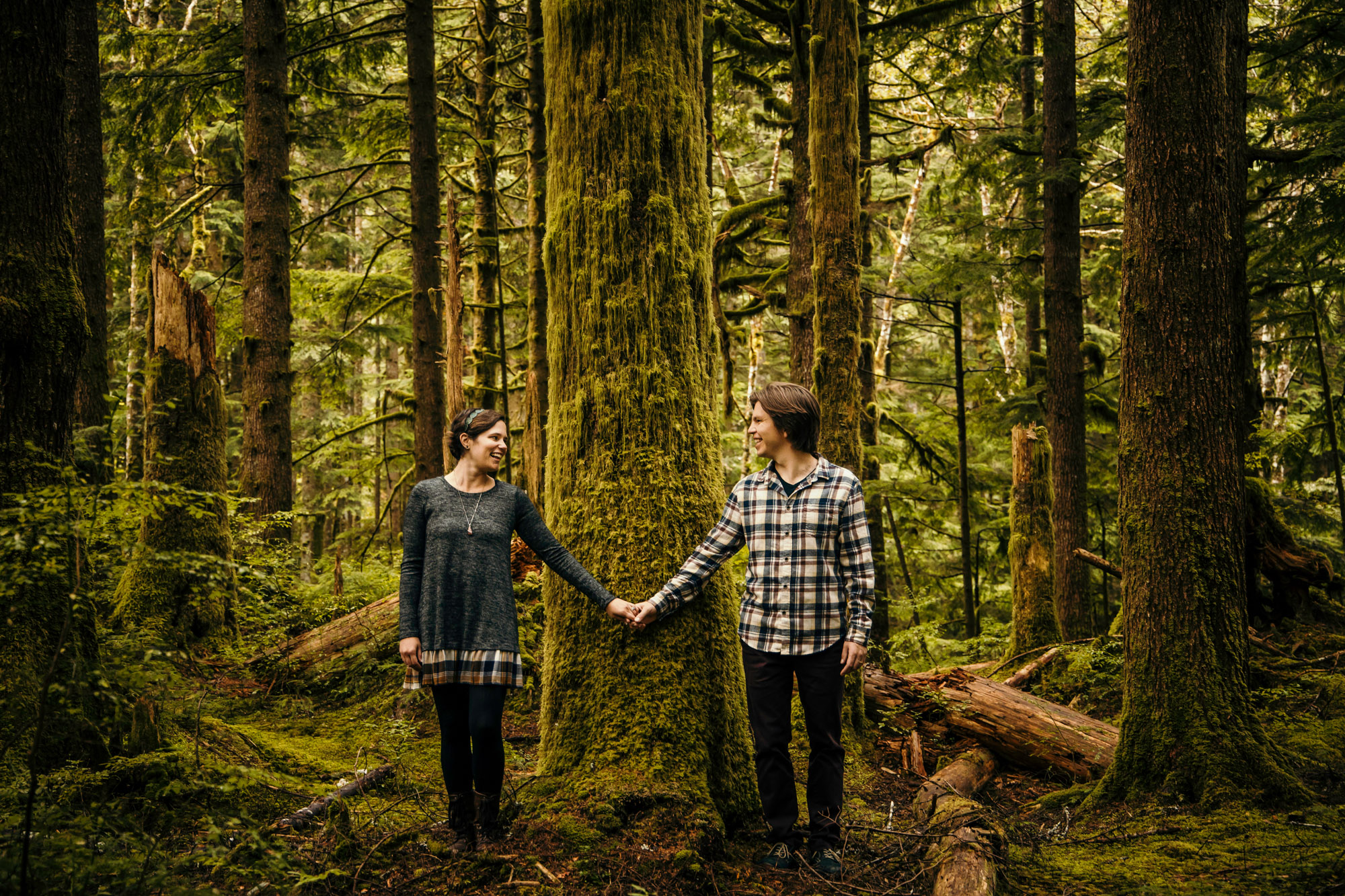 Cascade Mountain adventure engagement session by Seattle wedding photographer James Thomas Long Photography